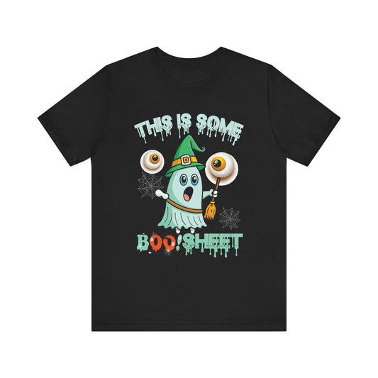 Funny Ghost Boo Sheet Unisex Jersey Short Sleeve Tee