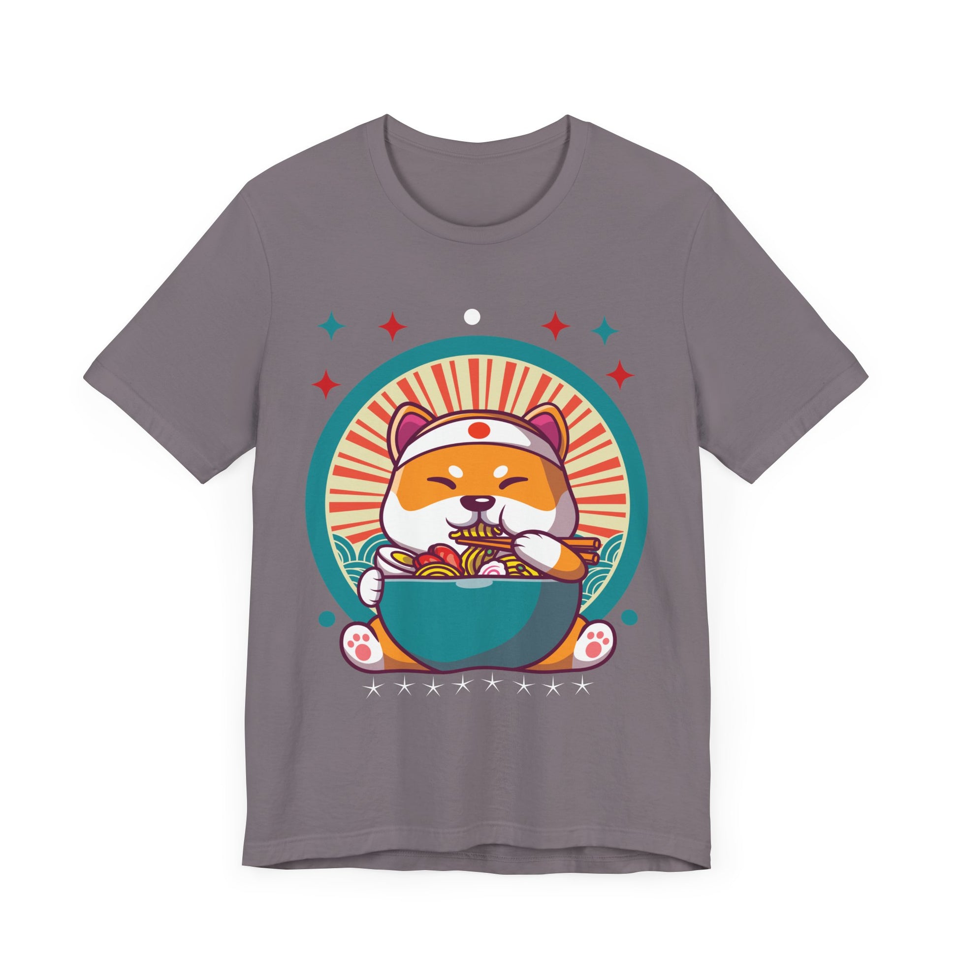 Cute Sushi Loving Dog T-Shirt, Unisex Tee, Gift for Dog Lovers, Pet Owners, Foodies, Anime Fans