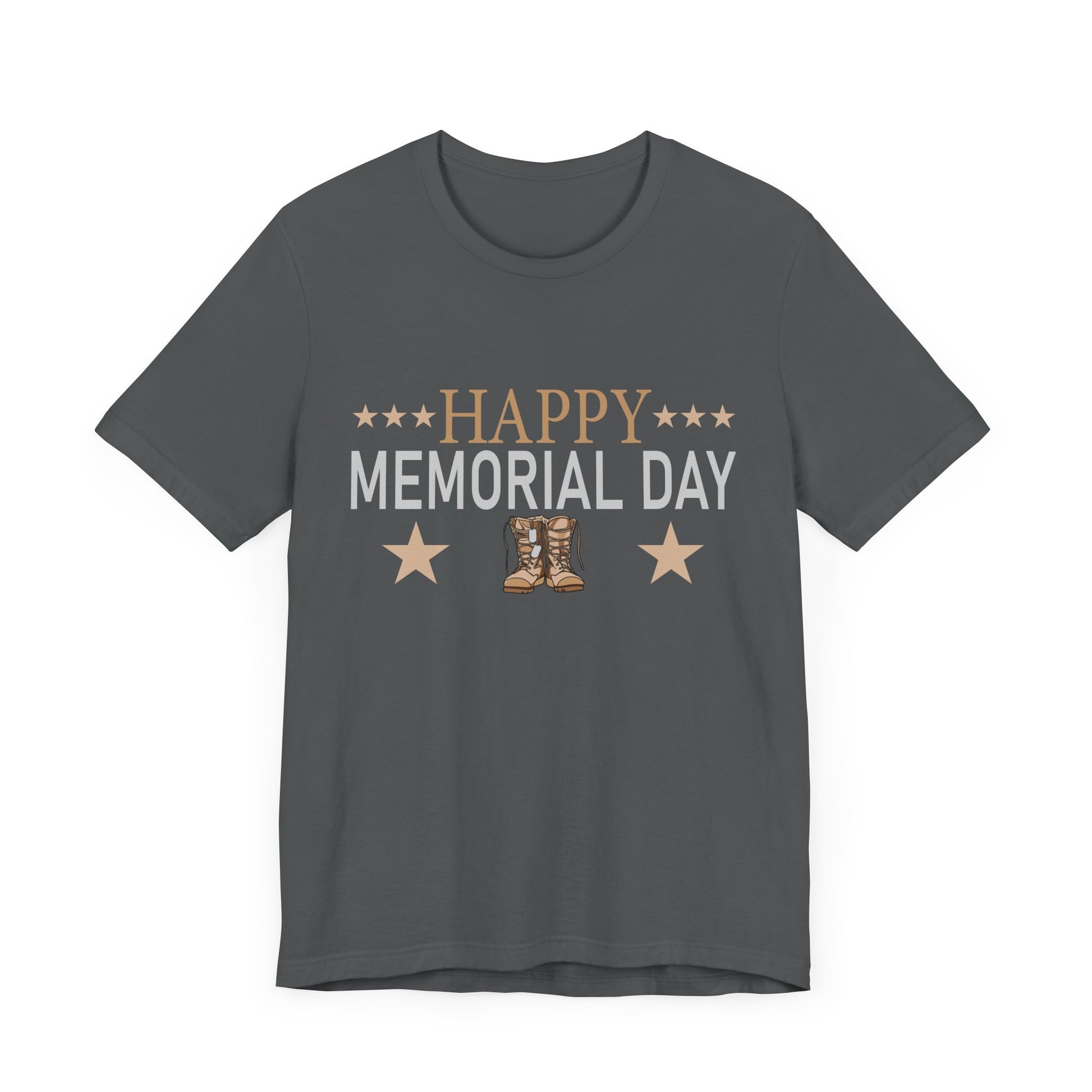 Happy Memorial Day Unisex Tee - Comfy Jersey Shirt for Celebrating Heroes