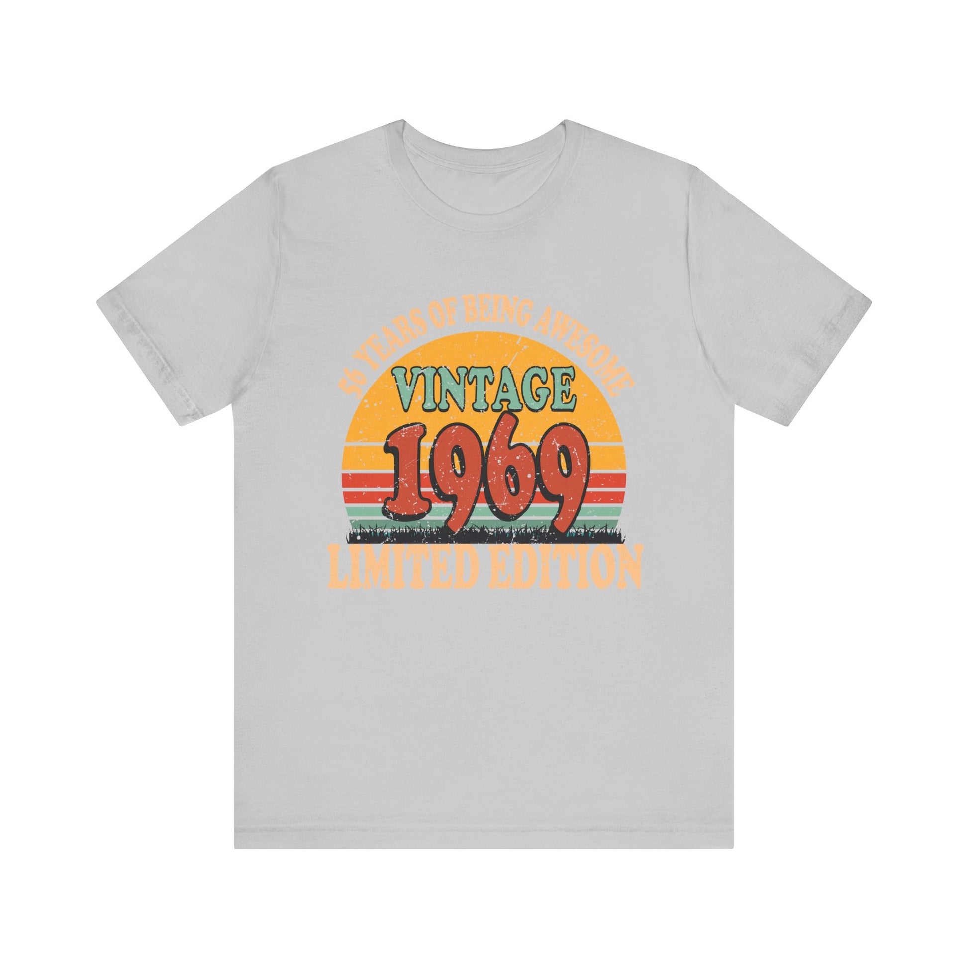 Turning 56 Birthday Decorations Men 56th BDay 1969 Birthday T-Shirt Unisex Jersey Short Sleeve Tee