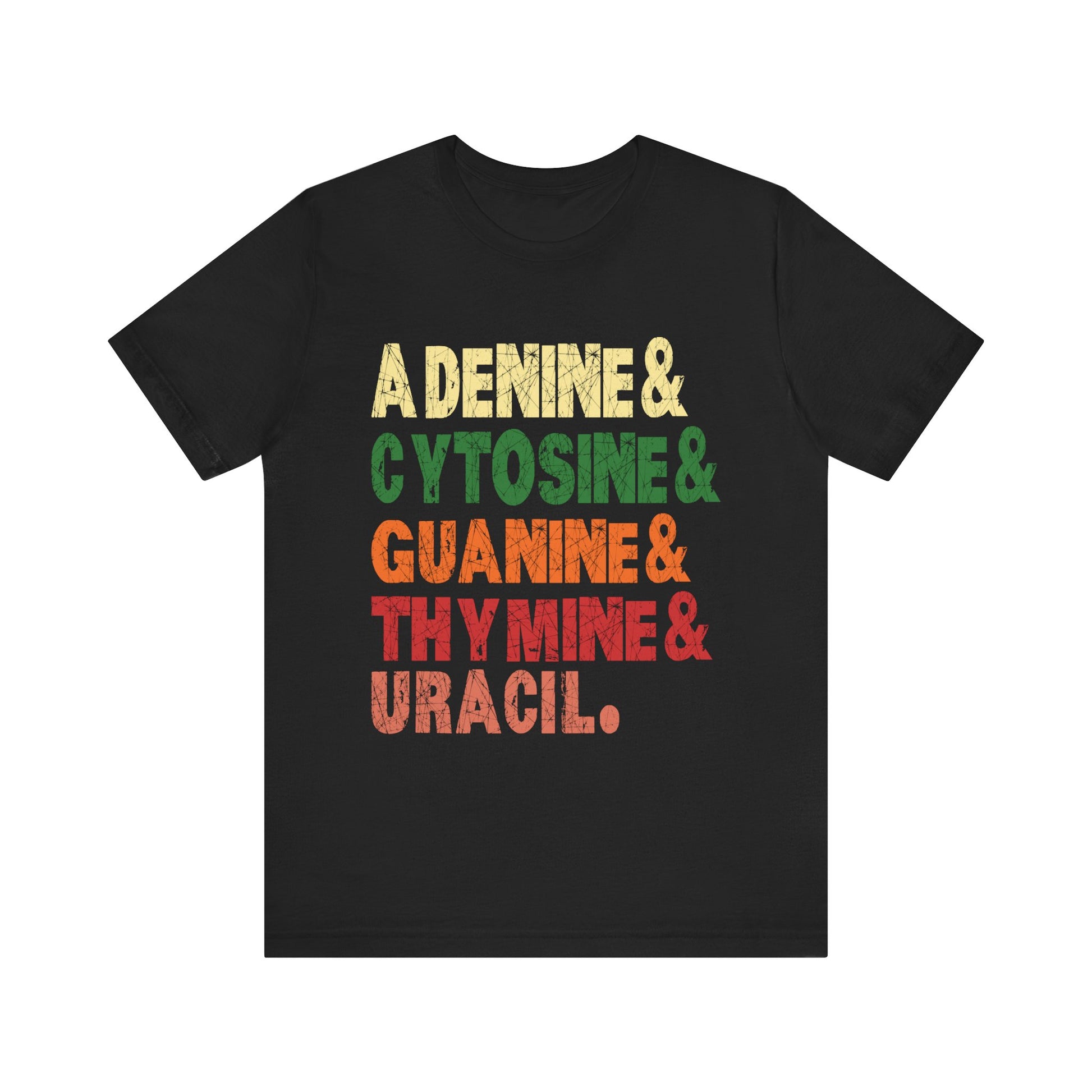 Nucleobases Biology Teacher DNA Biologist  Unisex Jersey Short Sleeve Tee