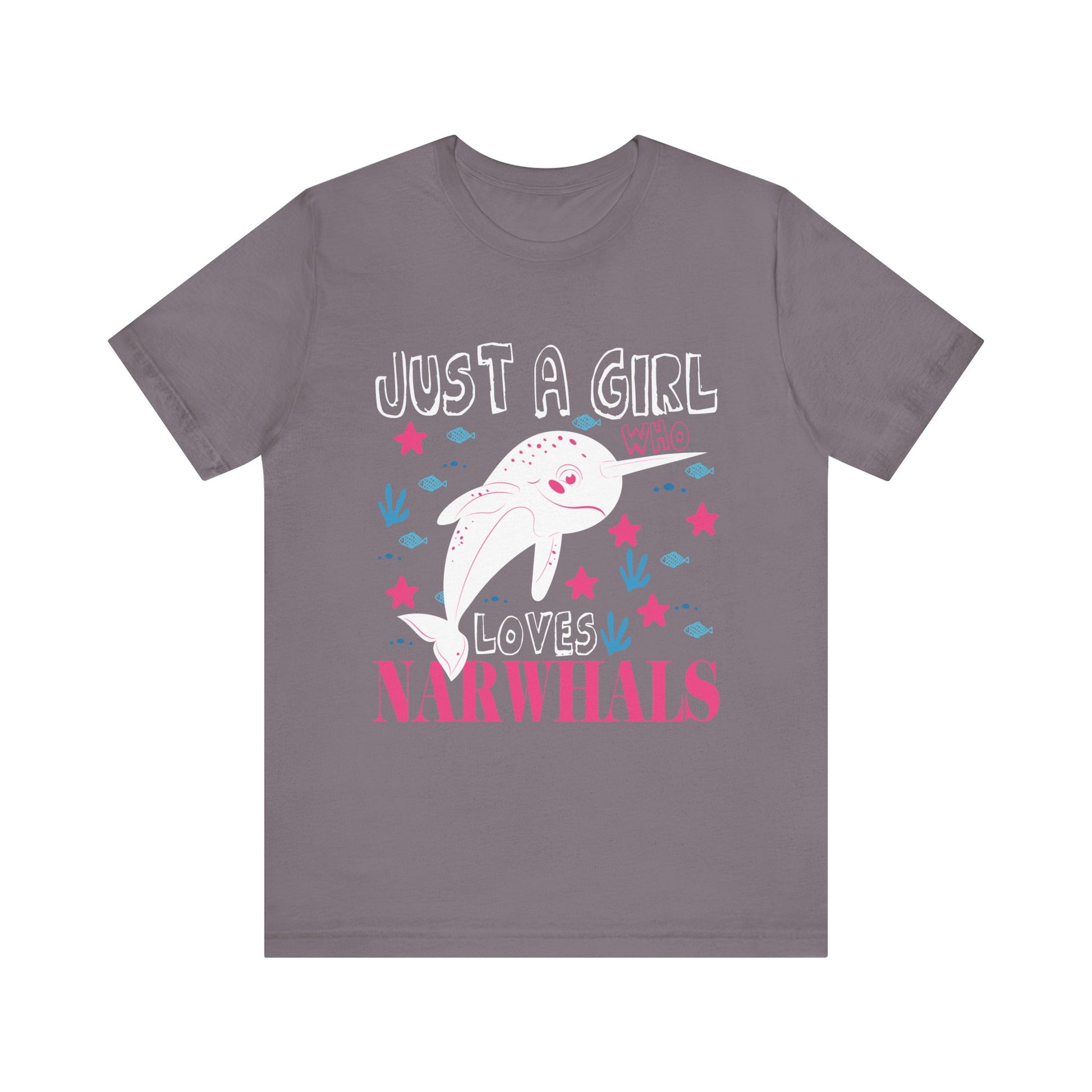 Narwhal Just a Girl Who Loves Narwhals Gift T-Shirt  Unisex Jersey Short Sleeve Tee