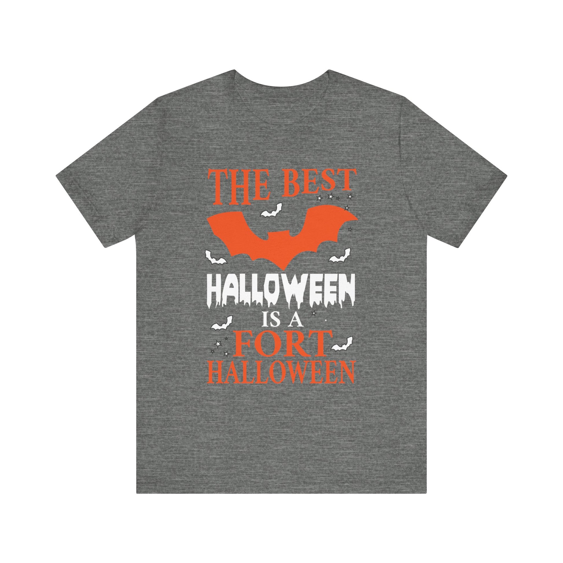 Best Halloween is a Fort Halloween Camping Spooky Pumpkin Unisex Jersey Short Sleeve Tee