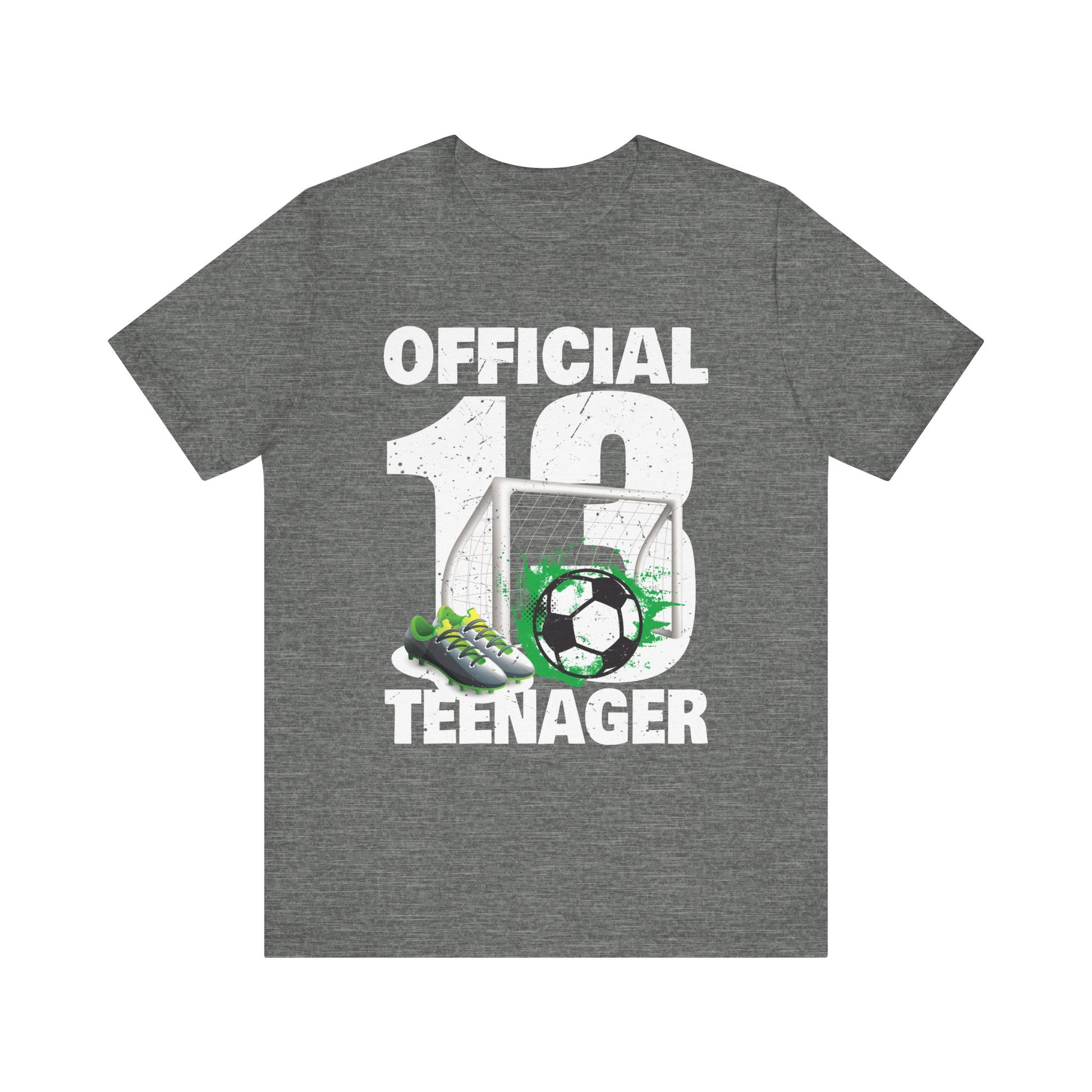 Soccer 13 Year Old Birthday Boy Shirt Official Teenager T-Shirt Unisex Jersey Short Sleeve Tee