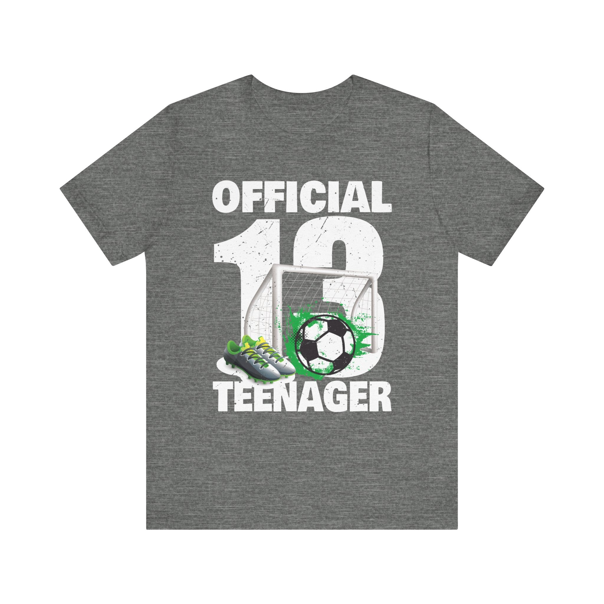 Soccer 13 Year Old Birthday Boy Shirt Official Teenager T-Shirt Unisex Jersey Short Sleeve Tee