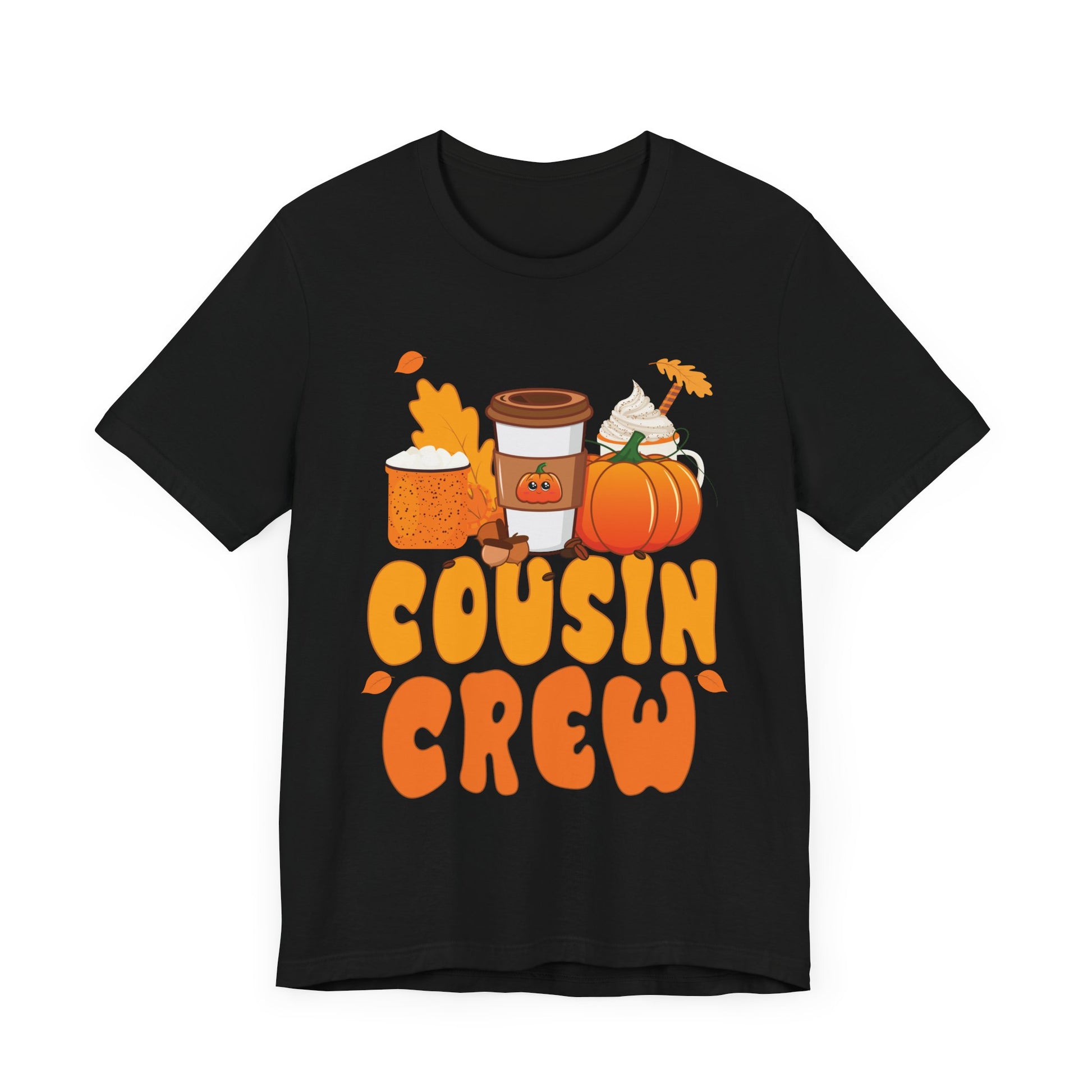 Cousin Crew Halloween Pumpkin Latte Coffee Lover Fall Season Unisex T-Shirt