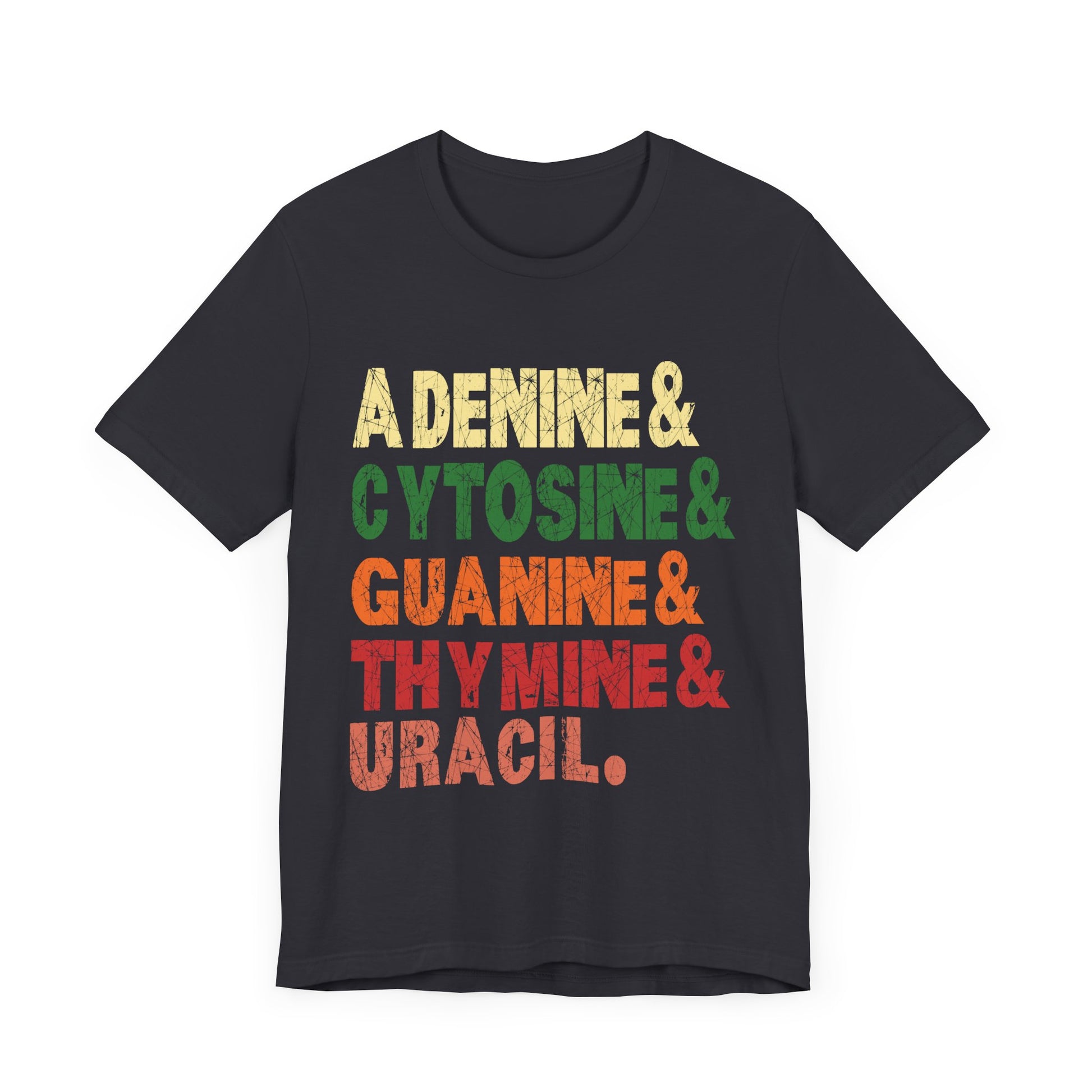 Nucleobases Biology Teacher DNA Biologist  Unisex Jersey Short Sleeve Tee