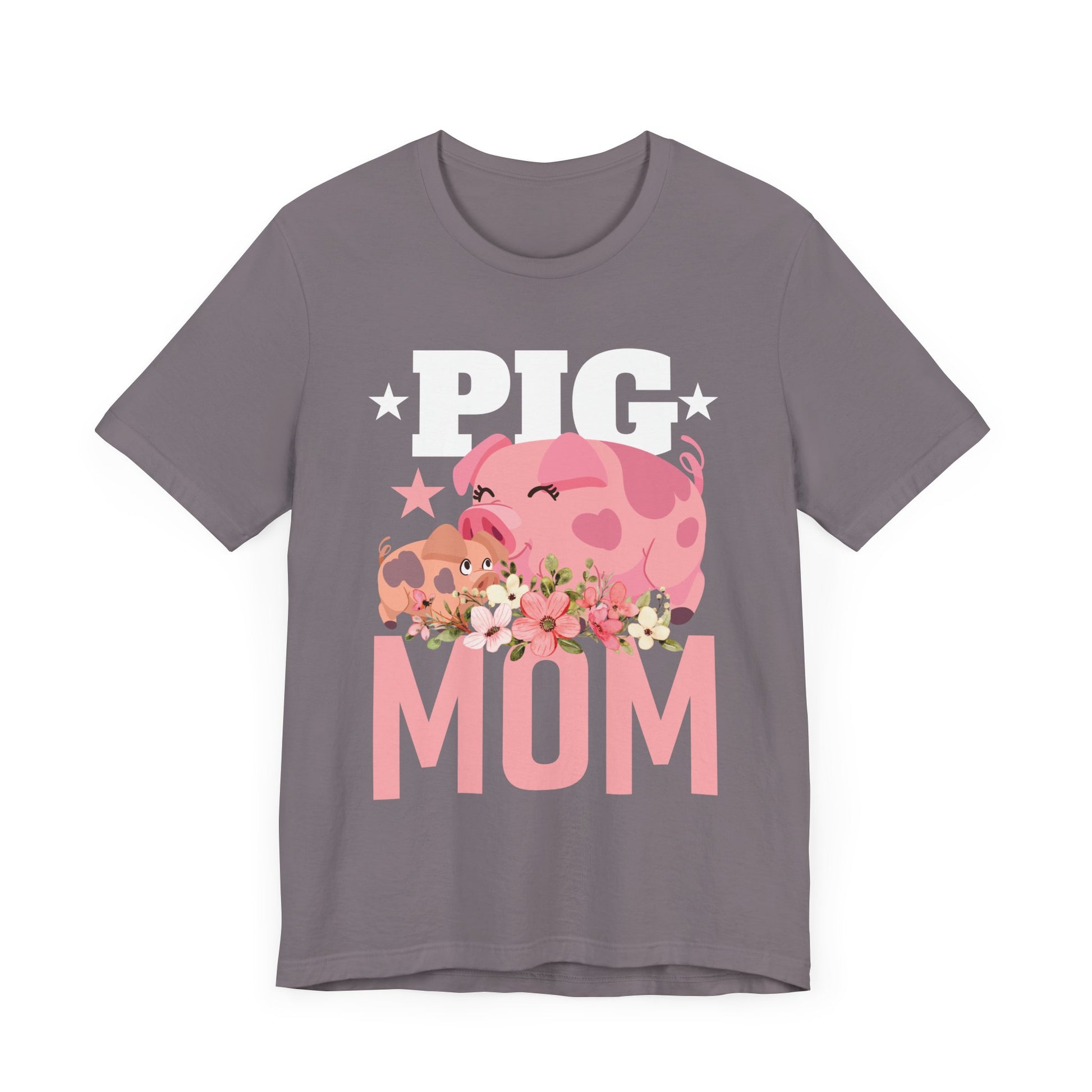 Pig Mom Unisex Jersey Short Sleeve Tee - Adorable Gift for Animal Lovers