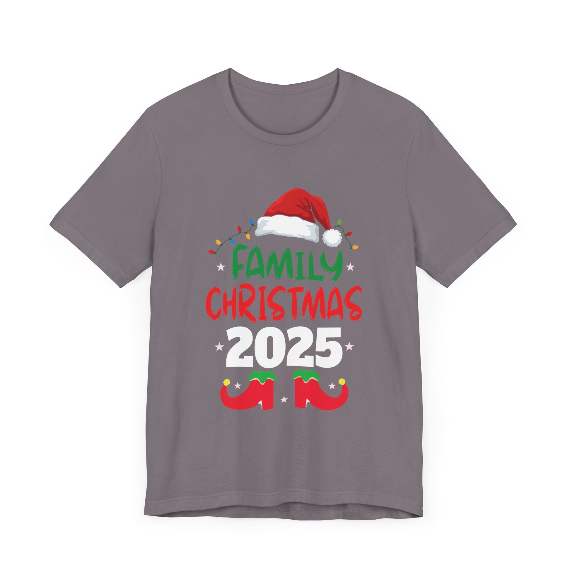 Family 2025 Christmas Matching Outfits Team Santa Elf Squad T-Shirt Unisex Short Sleeve Tee