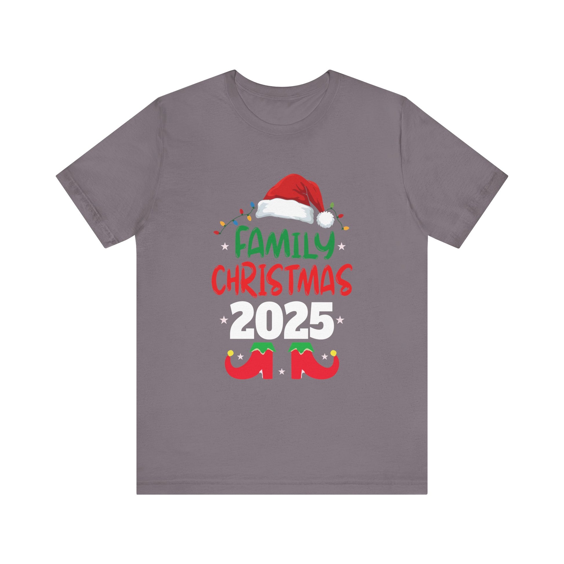 Family 2025 Christmas Matching Outfits Team Santa Elf Squad T-Shirt Unisex Short Sleeve Tee