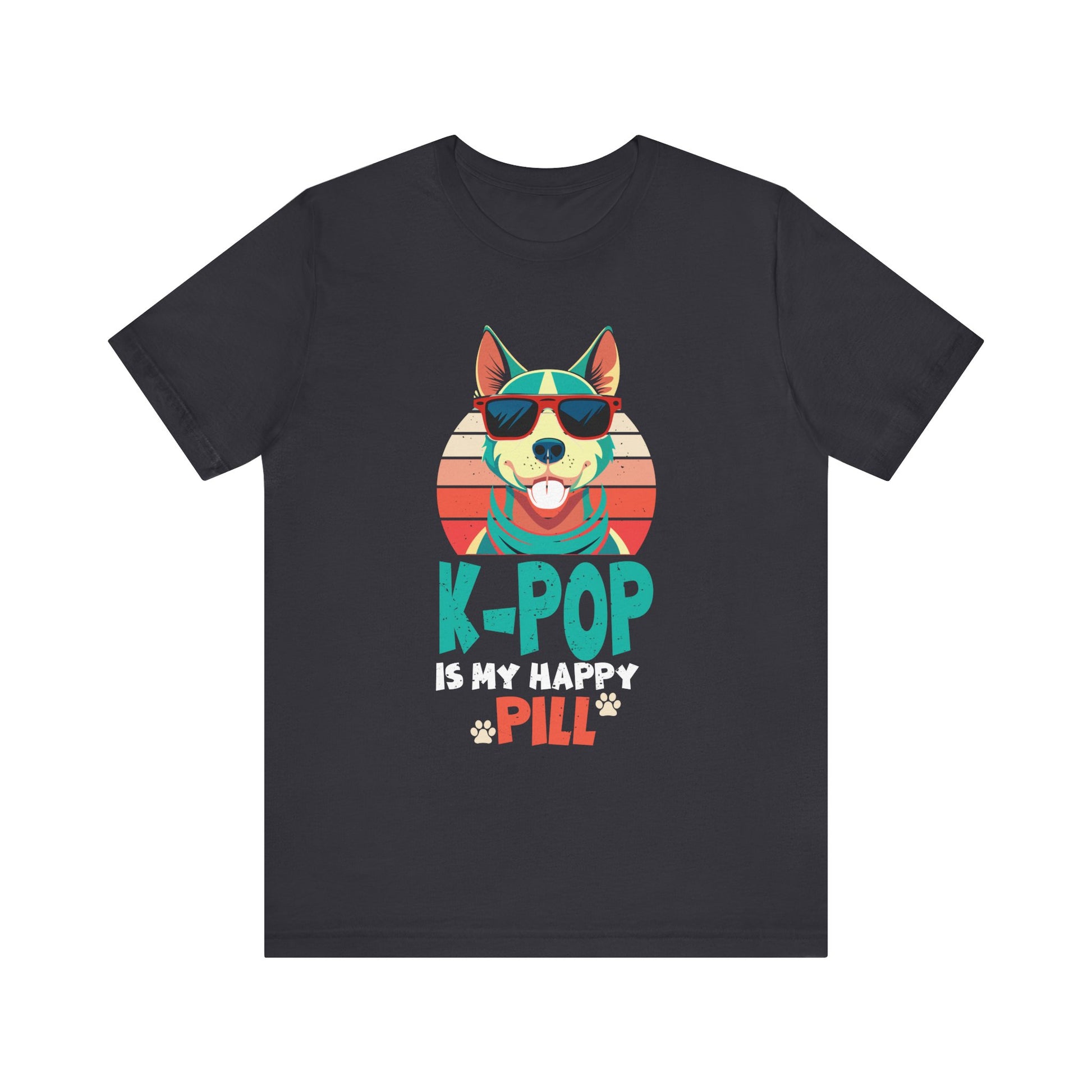 Kpop Happy Pill Corgi Dog Korean Pop Merch K-pop Merchandise T-Shirt Unisex Jersey Short Sleeve Tee
