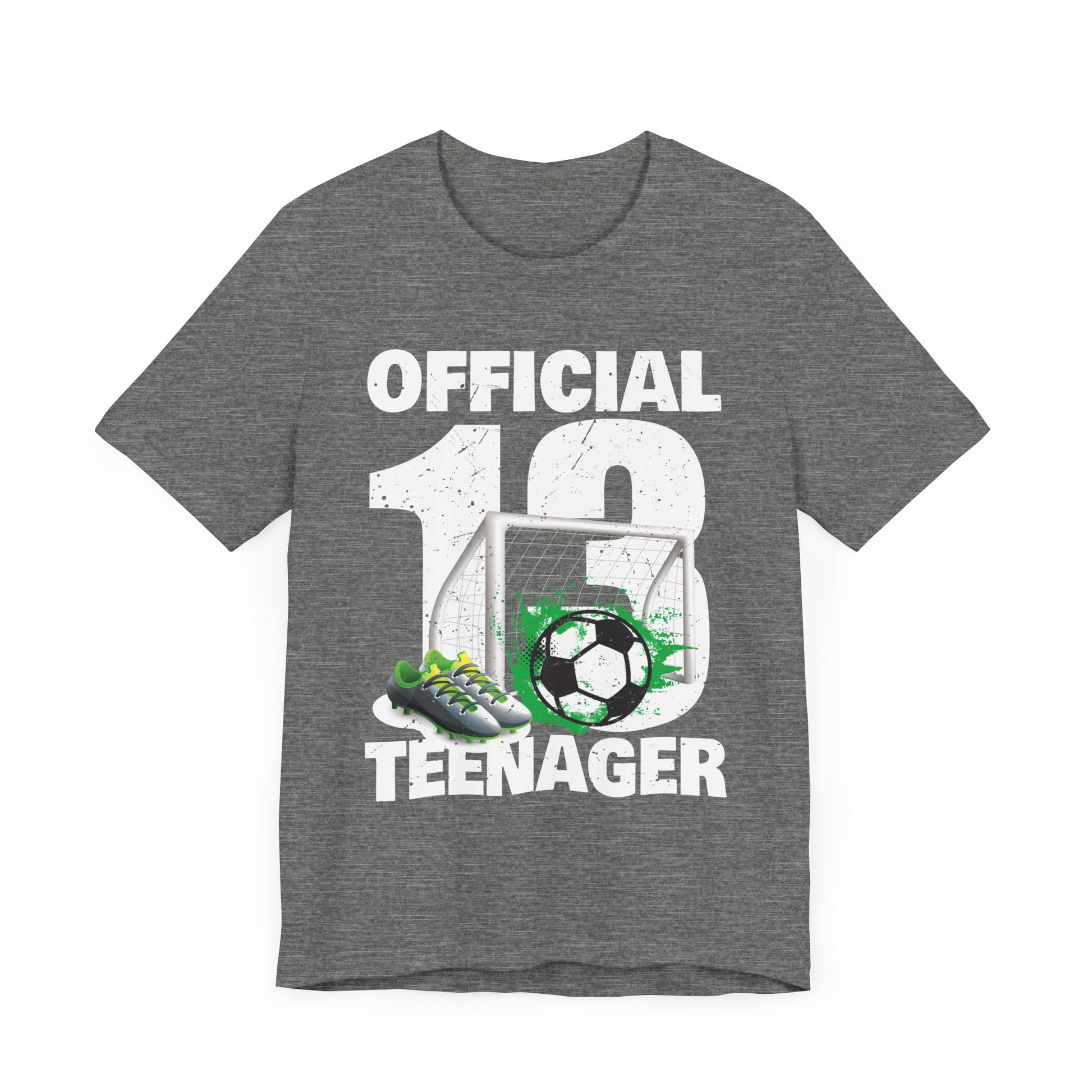 Soccer 13 Year Old Birthday Boy Shirt Official Teenager T-Shirt Unisex Jersey Short Sleeve Tee