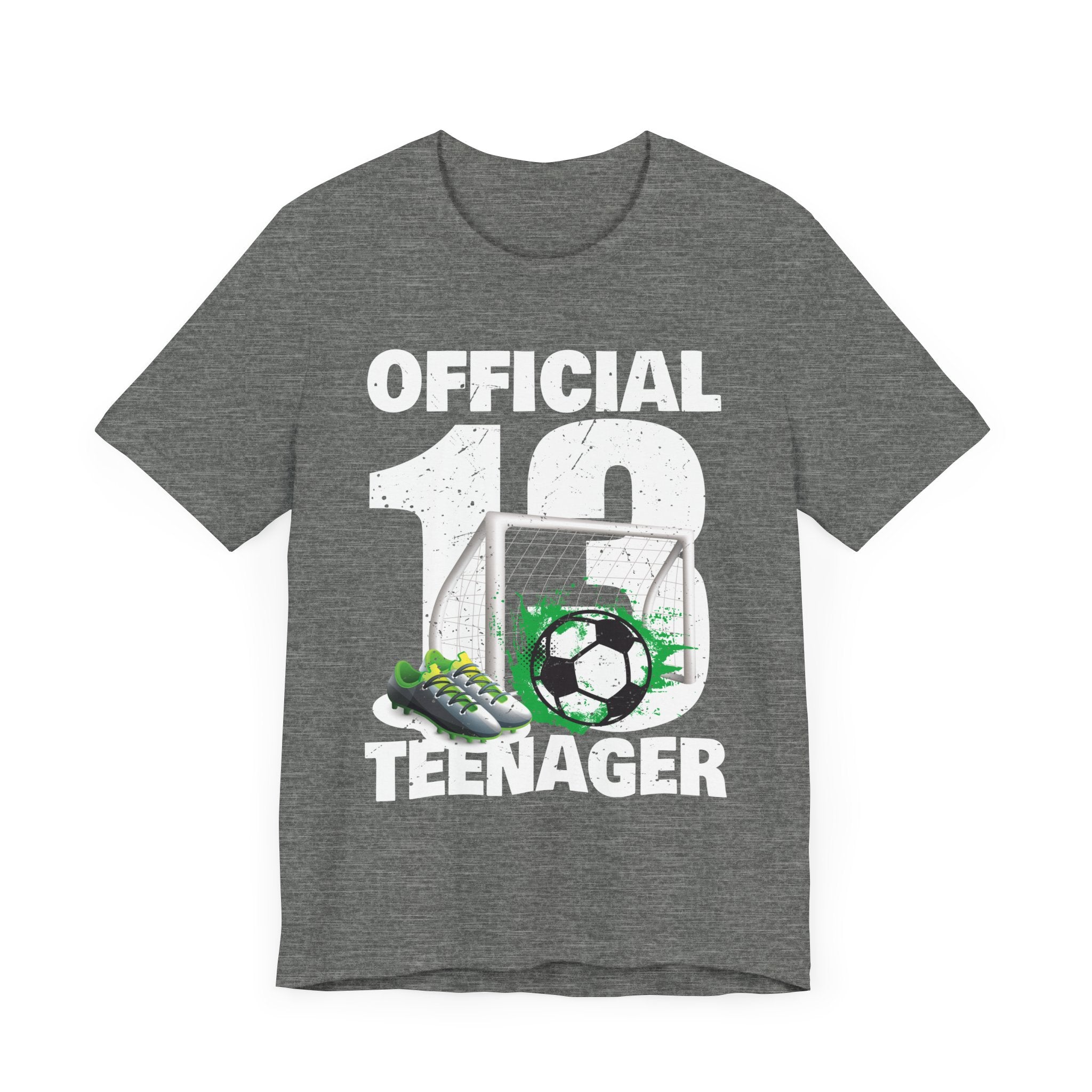 Soccer 13 Year Old Birthday Boy Shirt Official Teenager T-Shirt Unisex Jersey Short Sleeve Tee