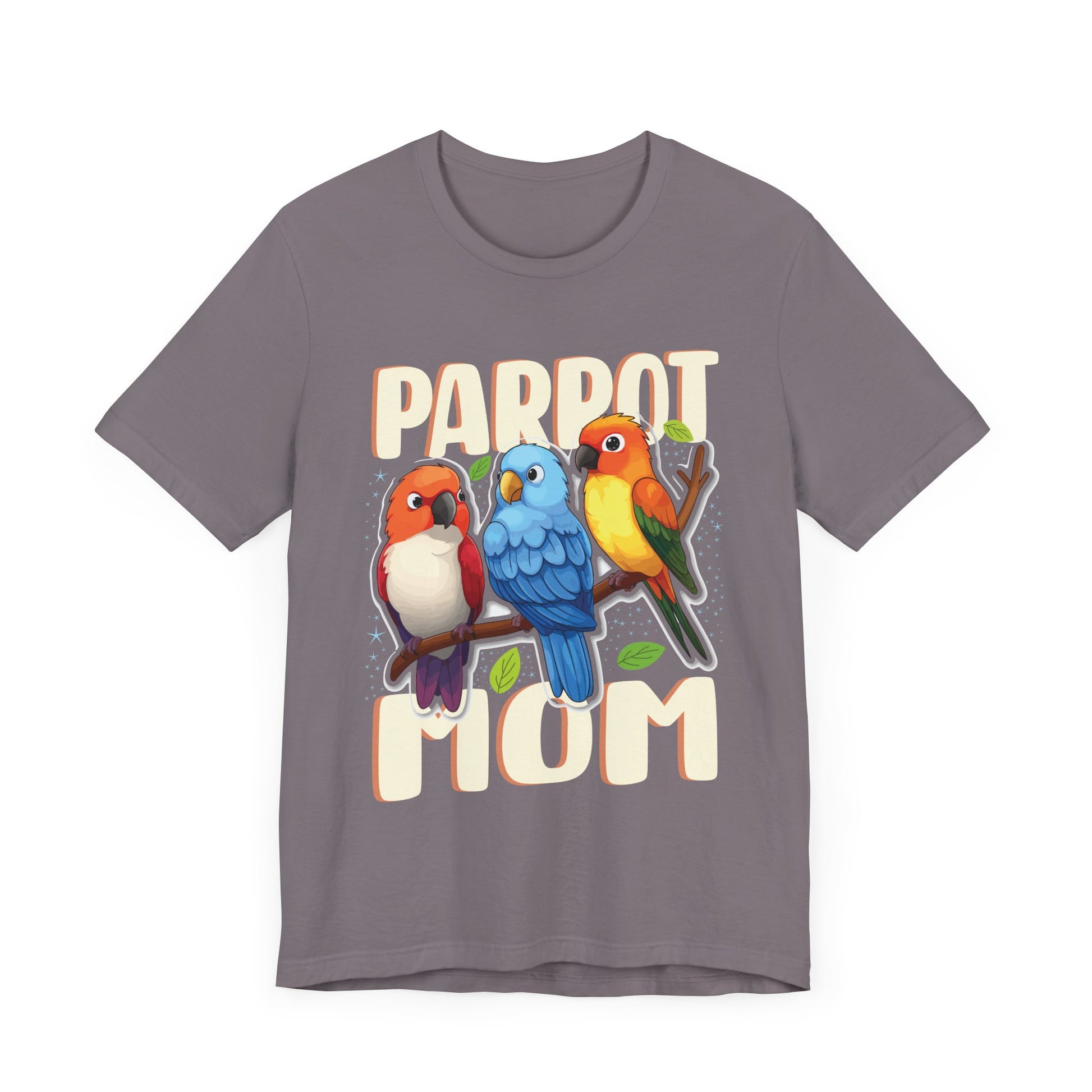 Parrot Mom Tee - Fun Unisex Jersey Short Sleeve Shirt for Bird Lovers