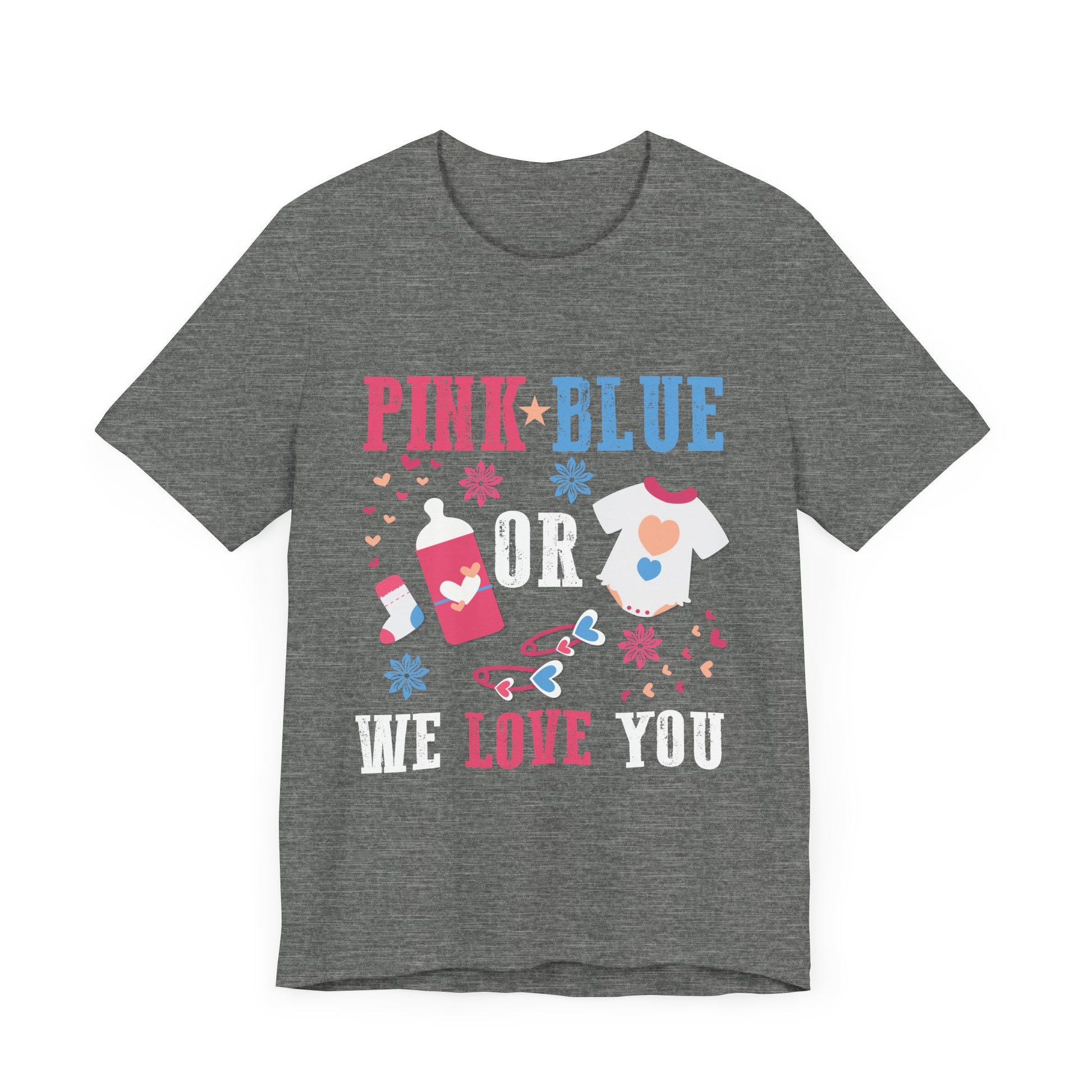 Team Boy Girl Gender Reveal Gift T-Shirt Unisex Jersey Short Sleeve Tee