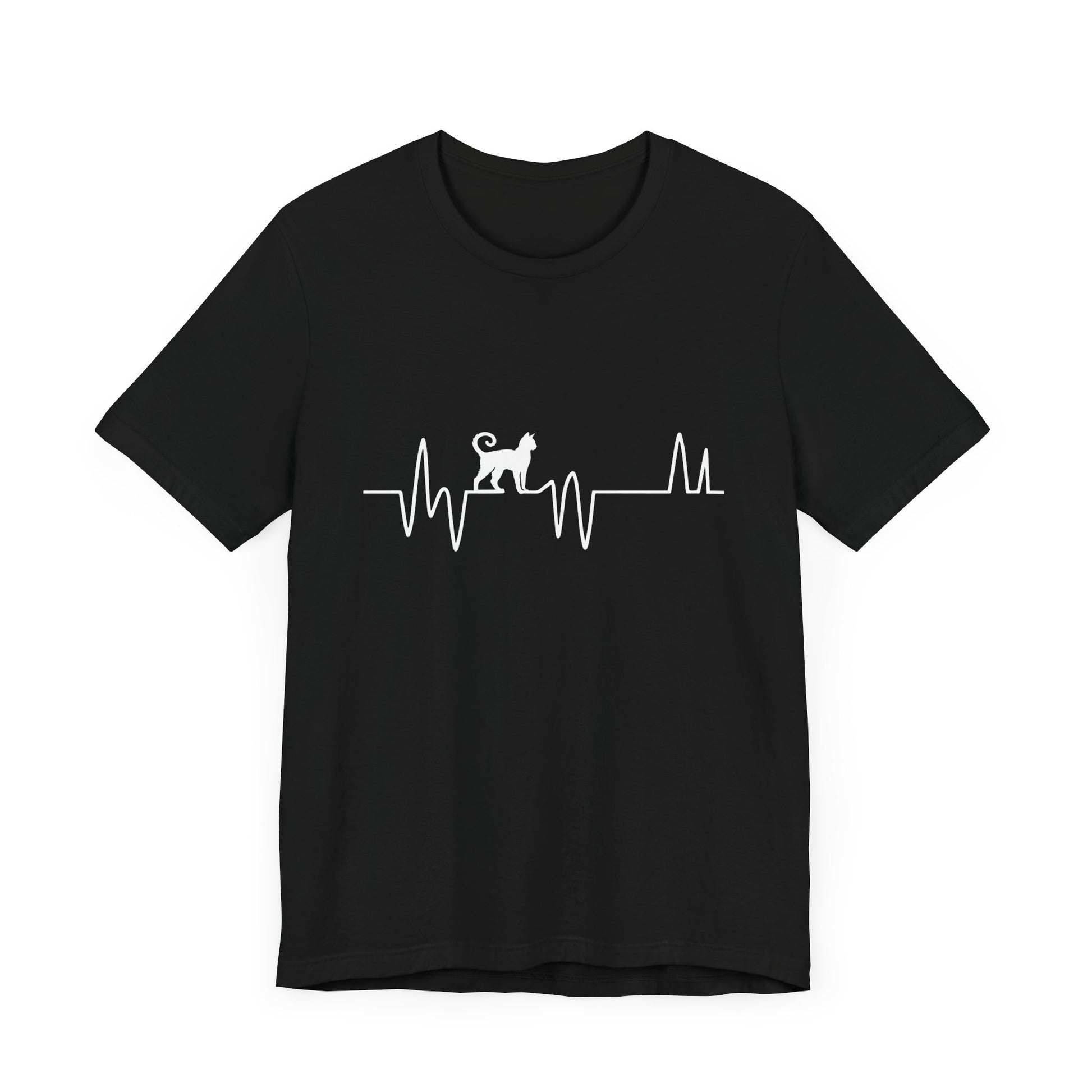 Dog Lover Heartbeat Tee - Unisex Jersey Short Sleeve T-Shirt