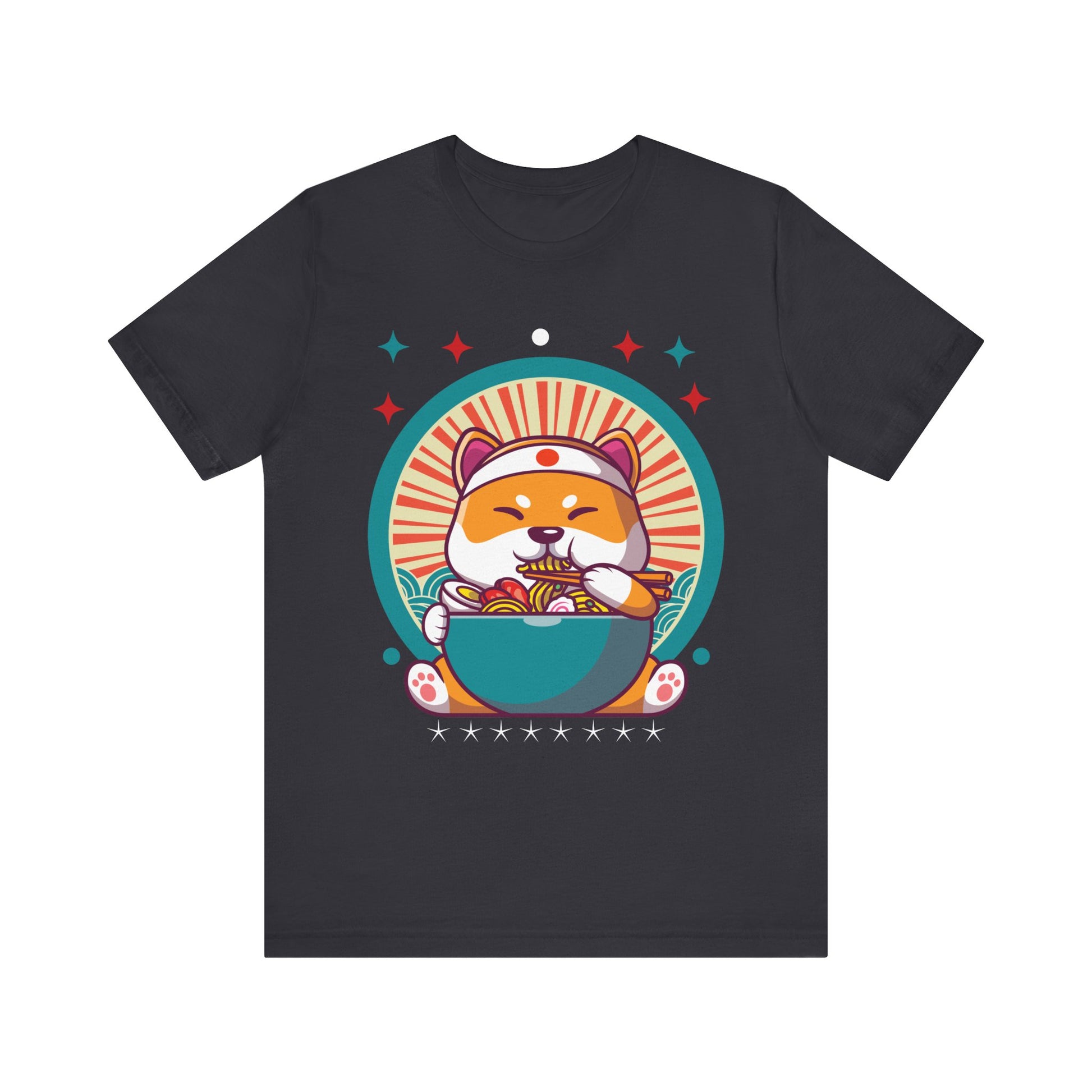 Cute Sushi Loving Dog T-Shirt, Unisex Tee, Gift for Dog Lovers, Pet Owners, Foodies, Anime Fans