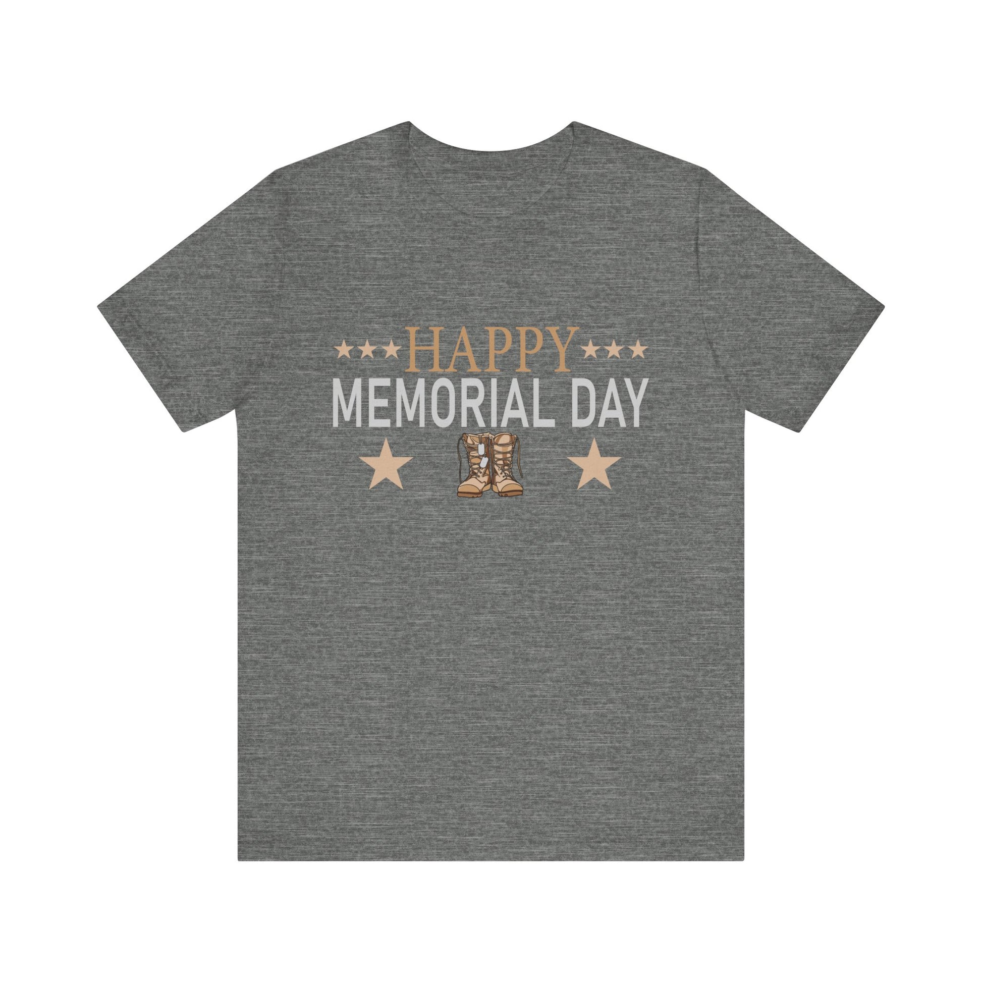 Happy Memorial Day Unisex Tee - Comfy Jersey Shirt for Celebrating Heroes