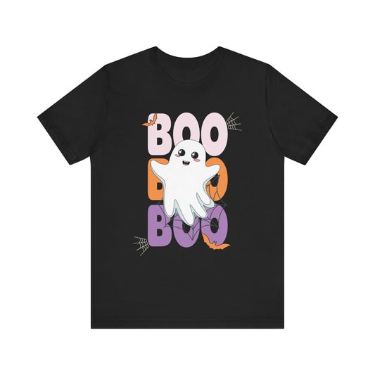 Boo Ghost Graphic Tee - Perfect for Halloween Fun!
