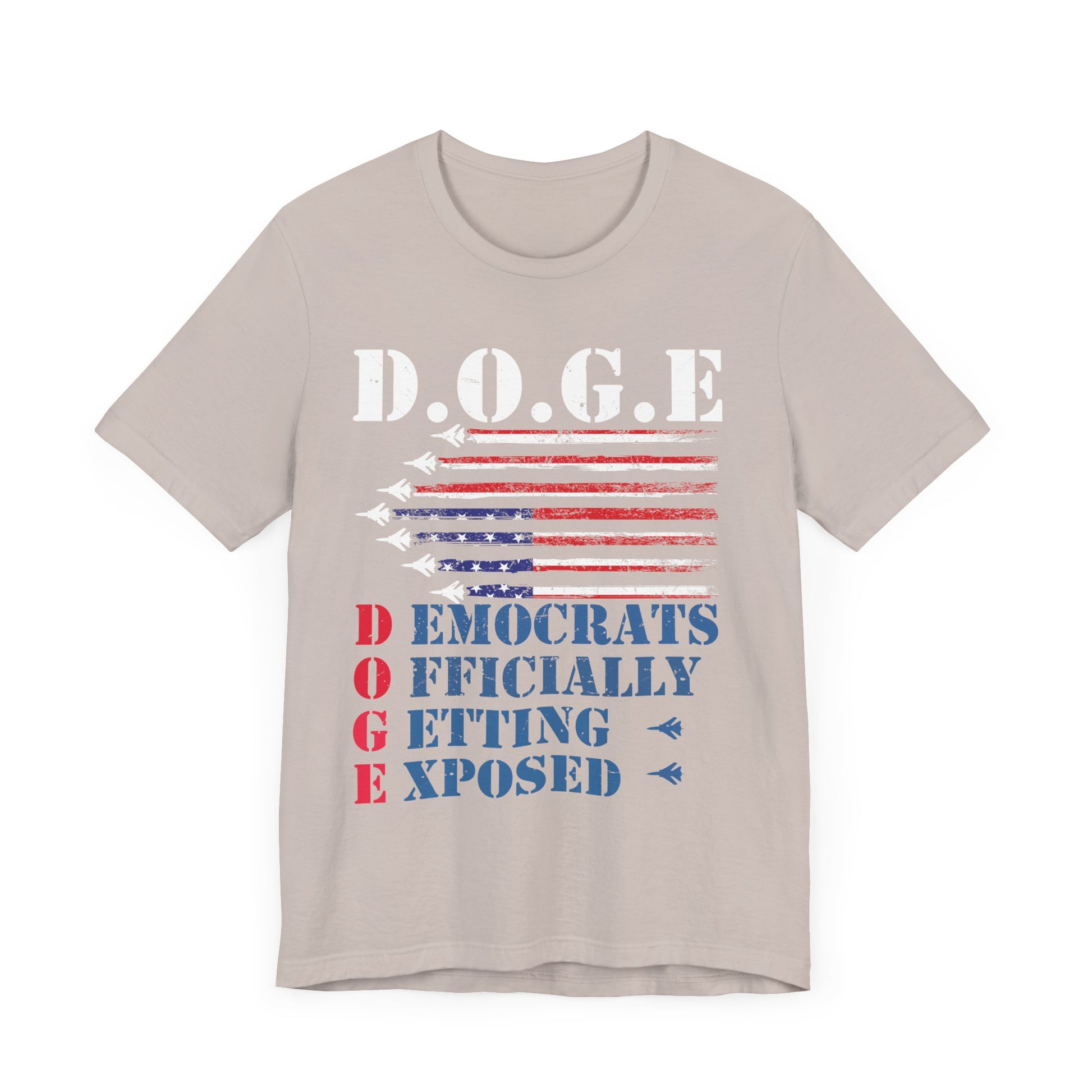 D.O.G.E. Exposed Unisex Jersey Tee - Patriotic Statement Shirt