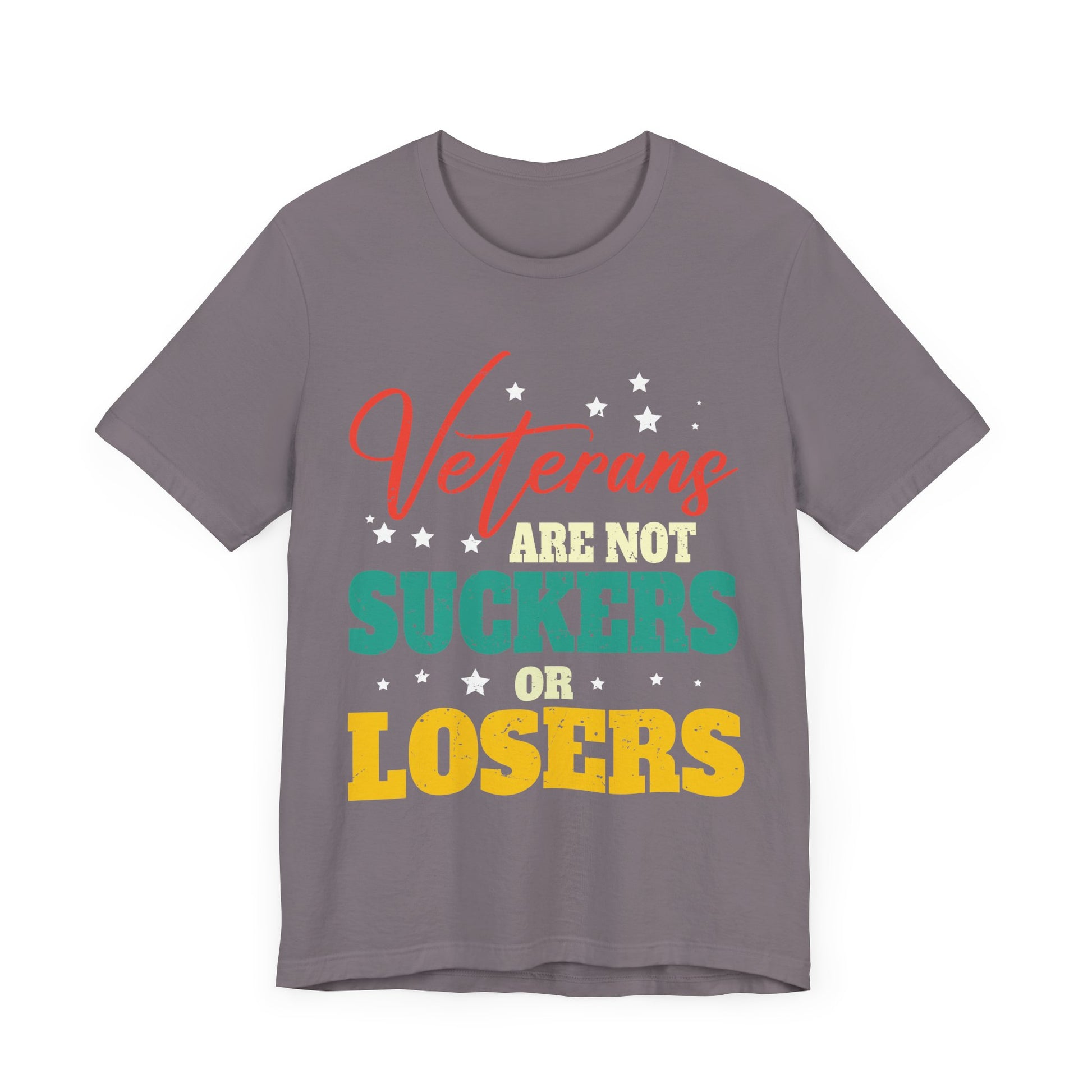 Veterans Are Not Suckers Or Losers Anti-Trump Vote 8645 T-Shirt Unisex Jersey Short Sleeve Tee