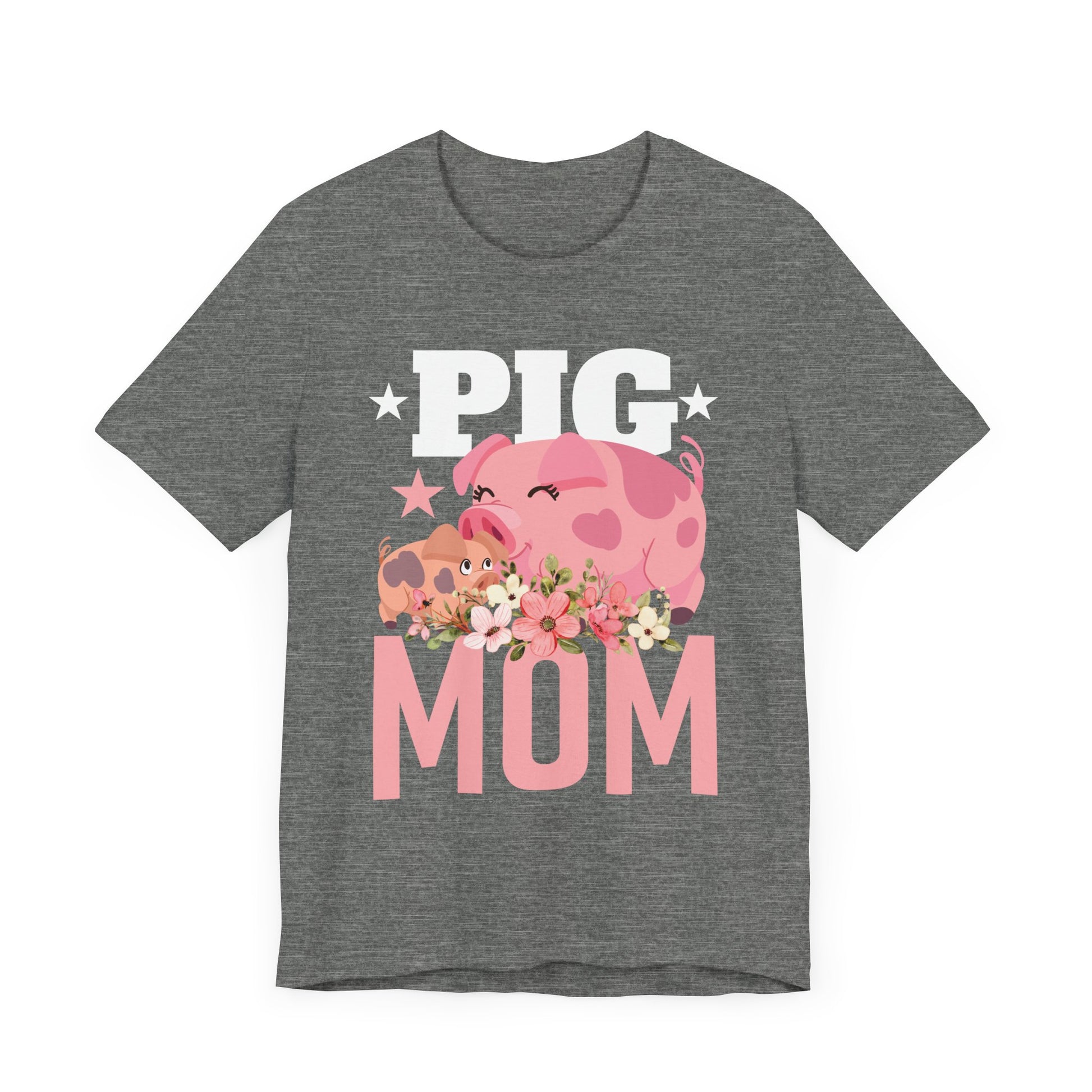 Pig Mom Unisex Jersey Short Sleeve Tee - Adorable Gift for Animal Lovers