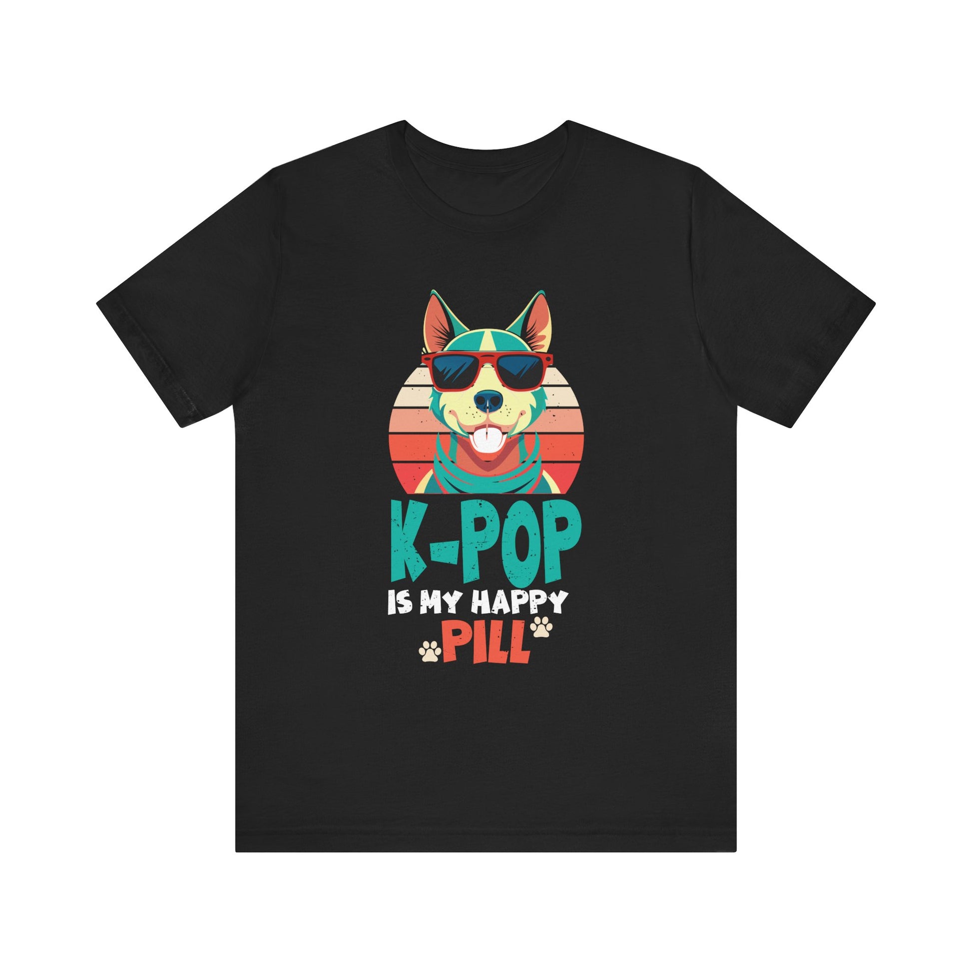 Kpop Happy Pill Corgi Dog Korean Pop Merch K-pop Merchandise T-Shirt Unisex Jersey Short Sleeve Tee