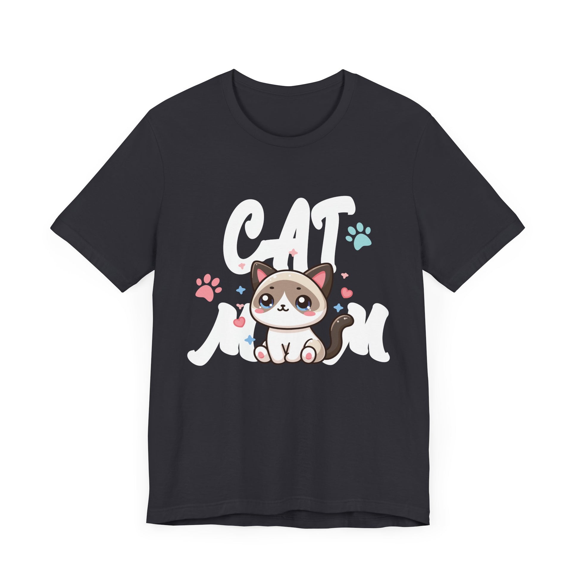 Cat Mom Vintage Distressed Design - Funny Cat Paw - Classic T-Shirt  Unisex Jersey Short Sleeve Tee