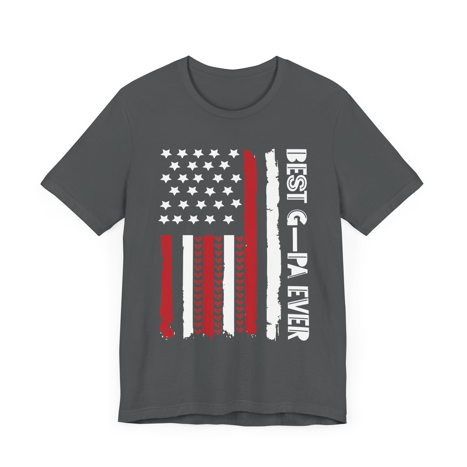 Patriotic Unisex Jersey Tee - 'Best Grandpa Ever' Design