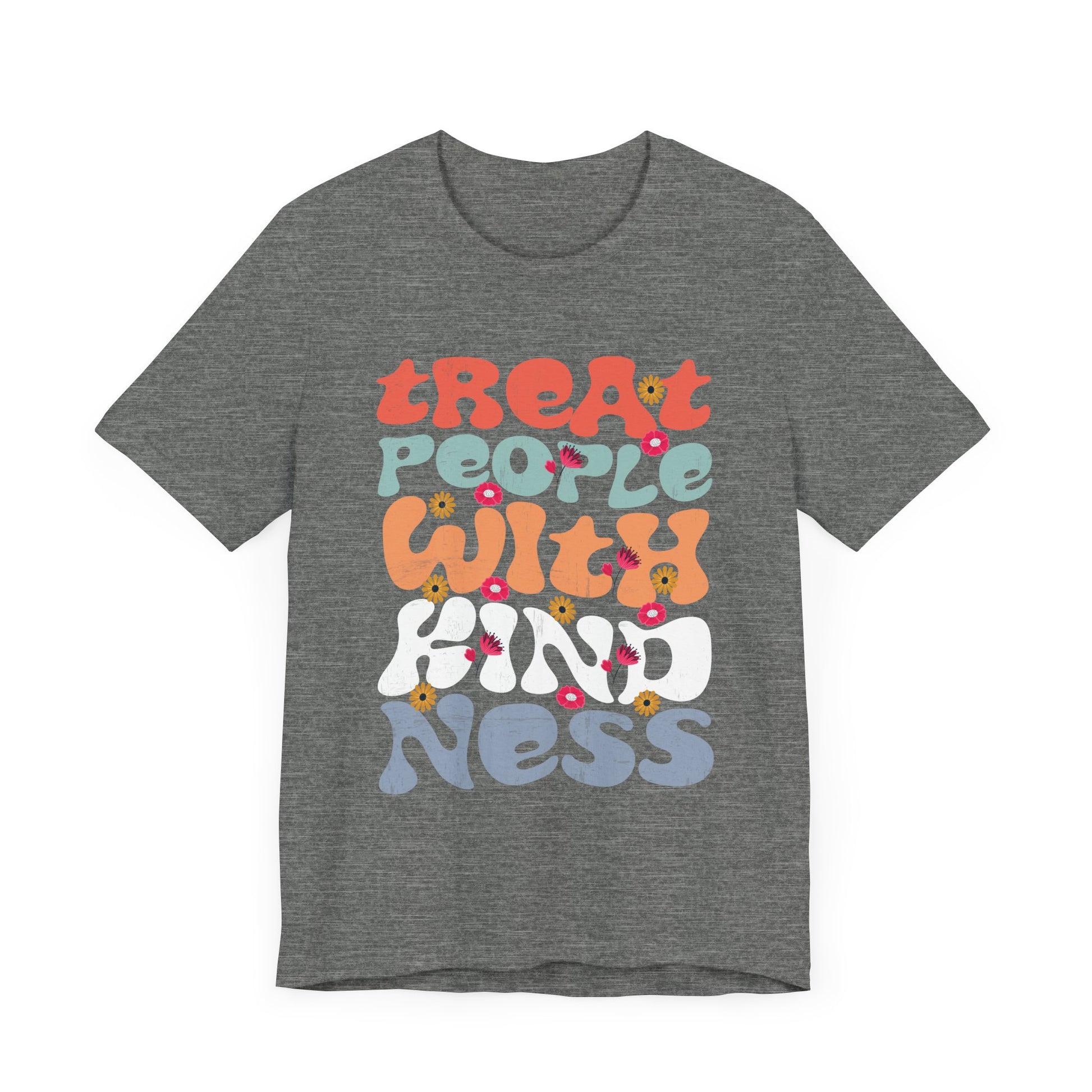 Tie Dye T-Shirt - Treat People With Kindness Hippie TPWK Trendy Unisex Tee
