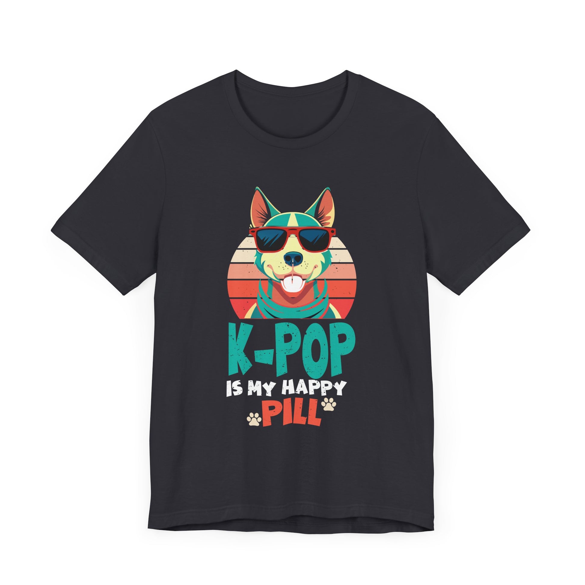 Kpop Happy Pill Corgi Dog Korean Pop Merch K-pop Merchandise T-Shirt Unisex Jersey Short Sleeve Tee