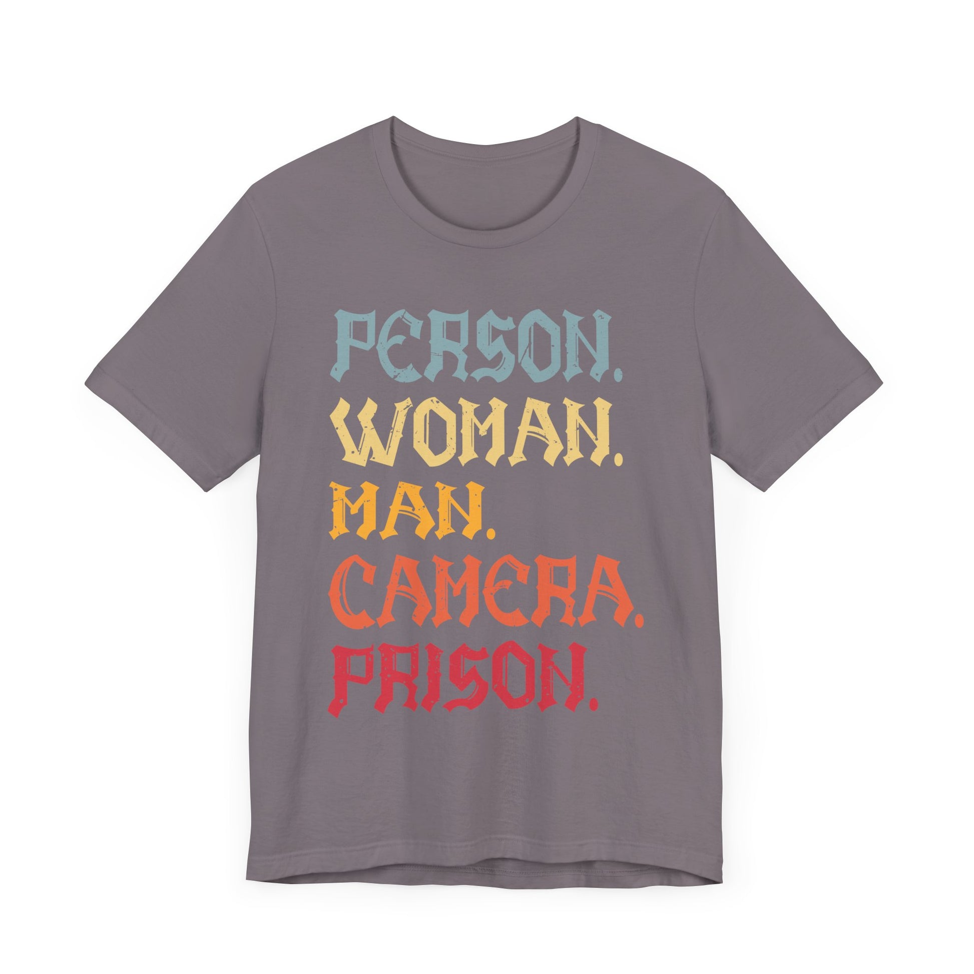 Person Woman Man Camera Prison T-Shirt  Unisex Jersey Short Sleeve Tee