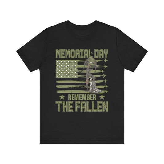 Memorial Day Tribute Unisex Jersey Tee - Remember the Fallen