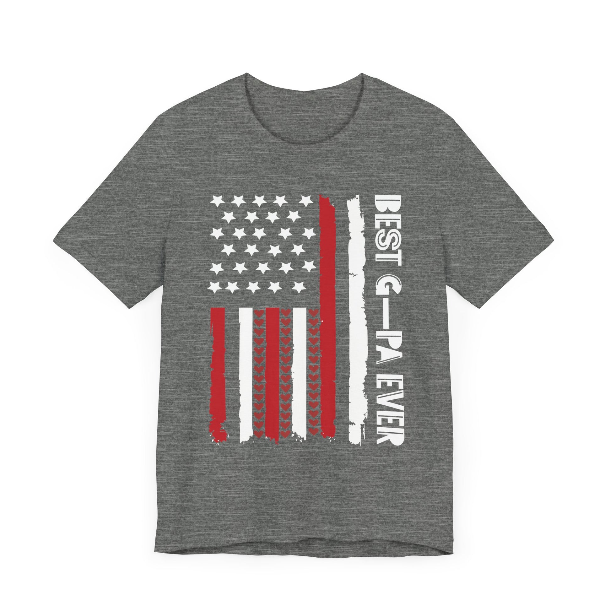 Patriotic Unisex Jersey Tee - 'Best Grandpa Ever' Design