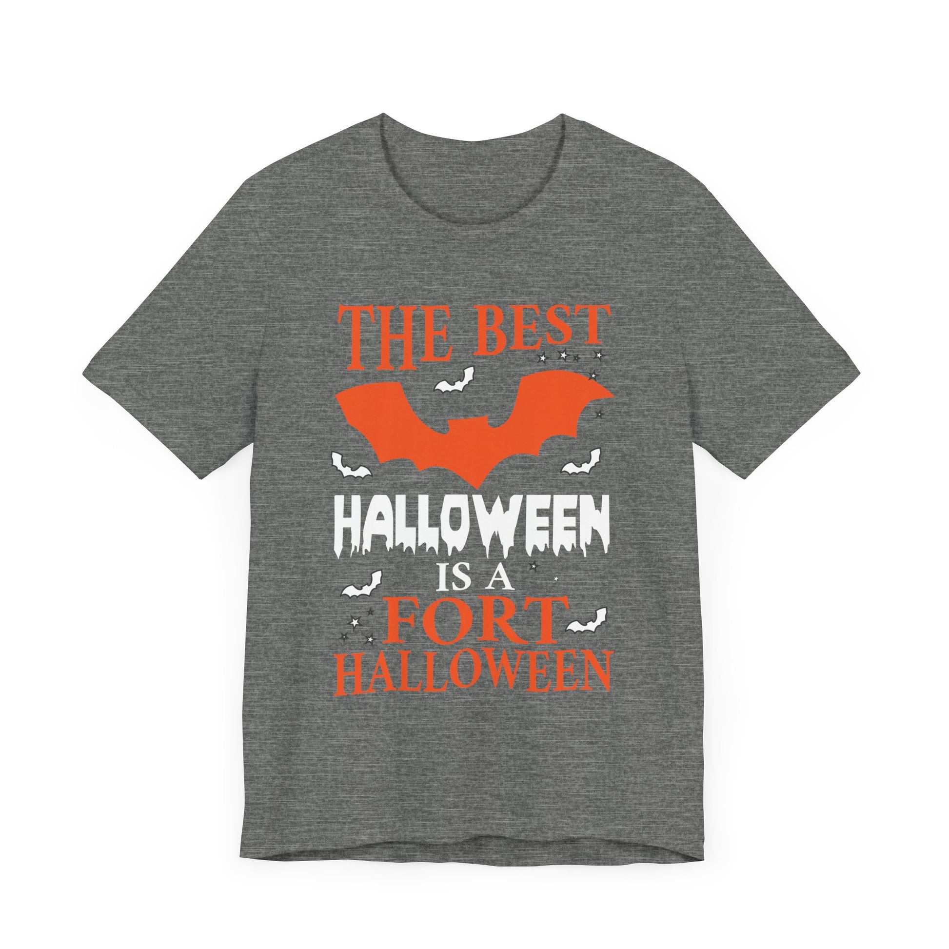 Best Halloween is a Fort Halloween Camping Spooky Pumpkin Unisex Jersey Short Sleeve Tee