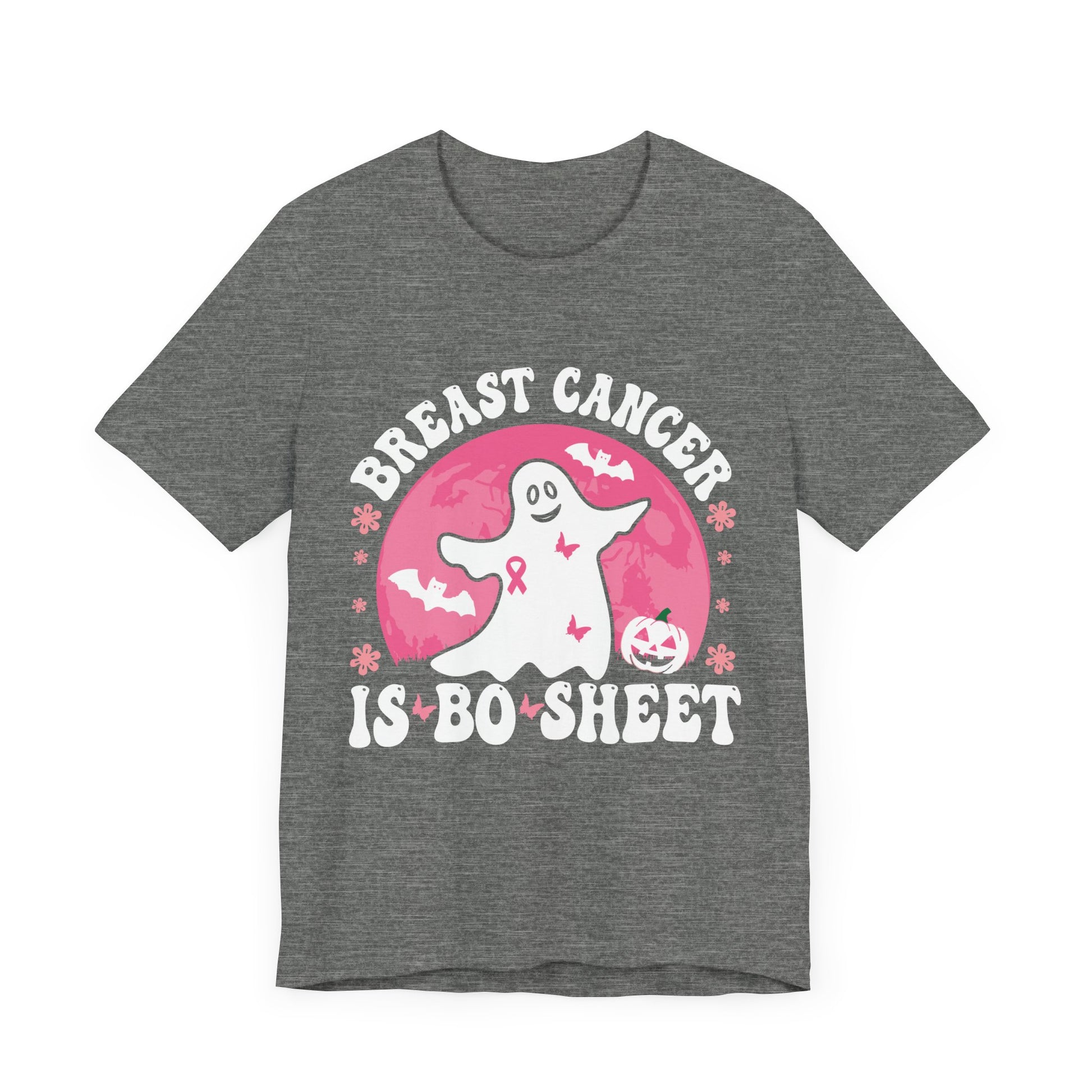 Breast Cancer Awareness Ghost Tee - Unisex Jersey Short Sleeve T-Shirt
