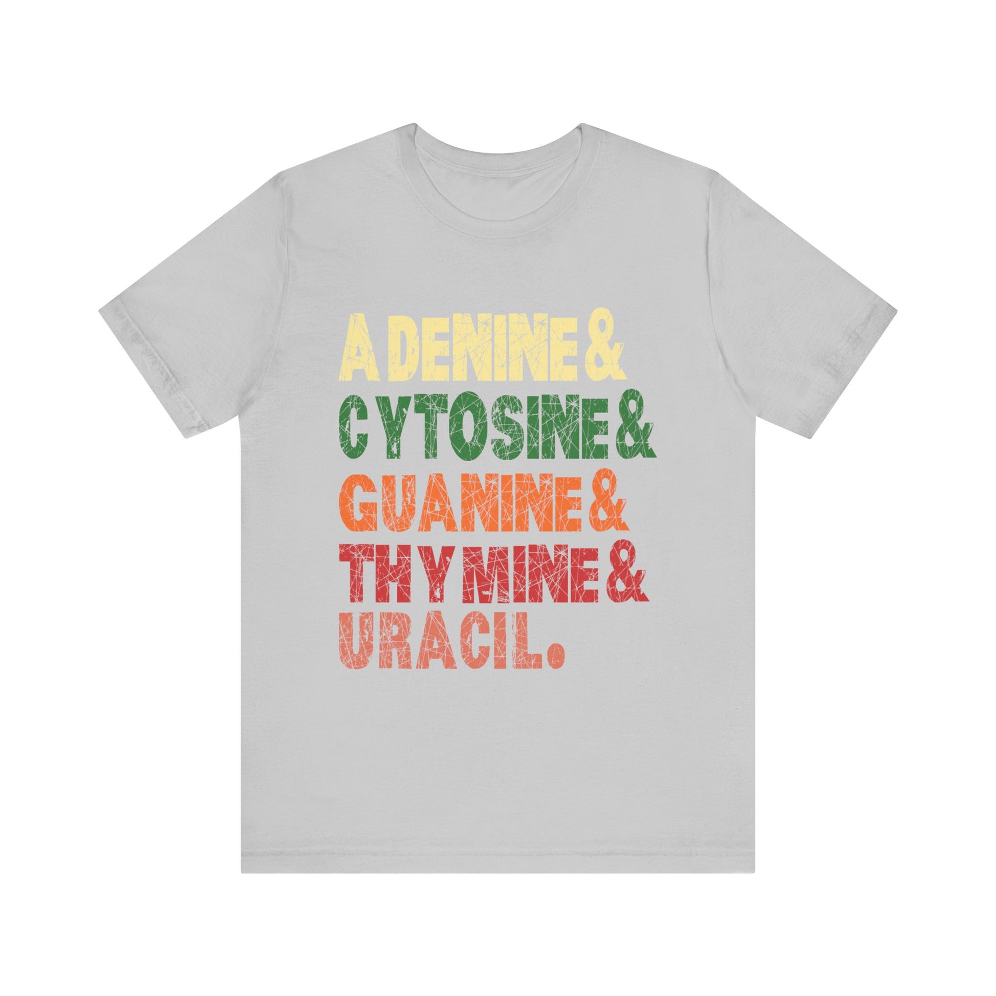 Nucleobases Biology Teacher DNA Biologist  Unisex Jersey Short Sleeve Tee