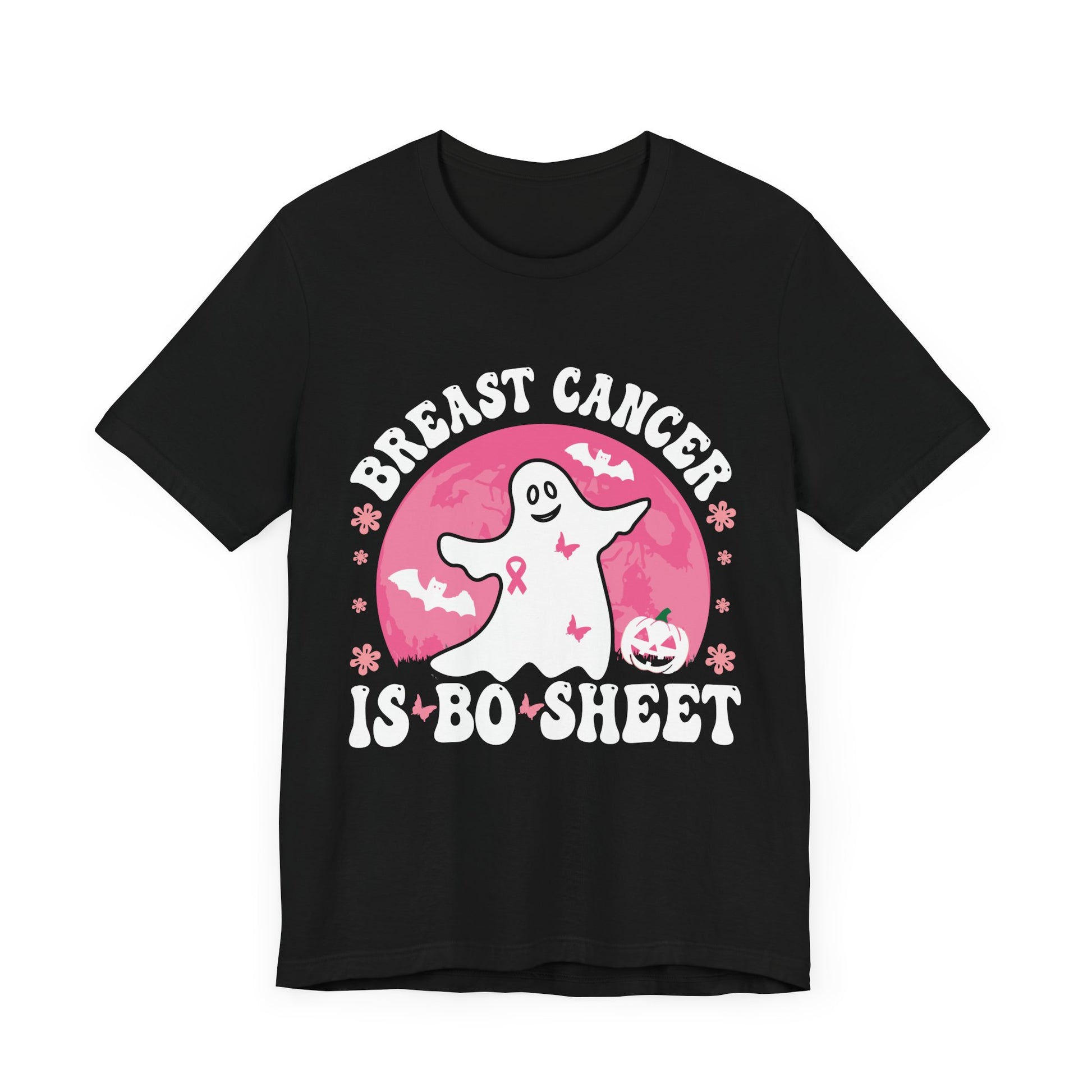 Breast Cancer Awareness Ghost Tee - Unisex Jersey Short Sleeve T-Shirt