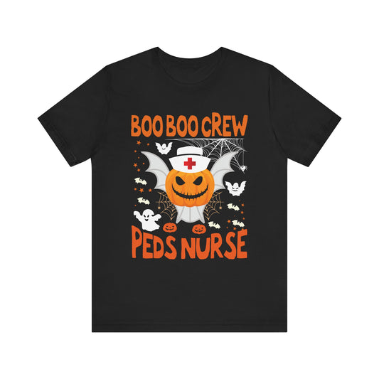 Boo Boo Crew Halloween Nurse Tee - Unisex Short Sleeve Shirt