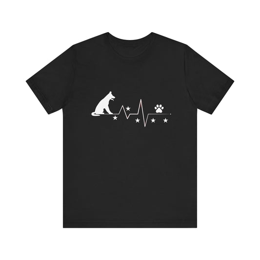 Heartbeat of a Dog Unisex Tee - Perfect for Pet Lovers