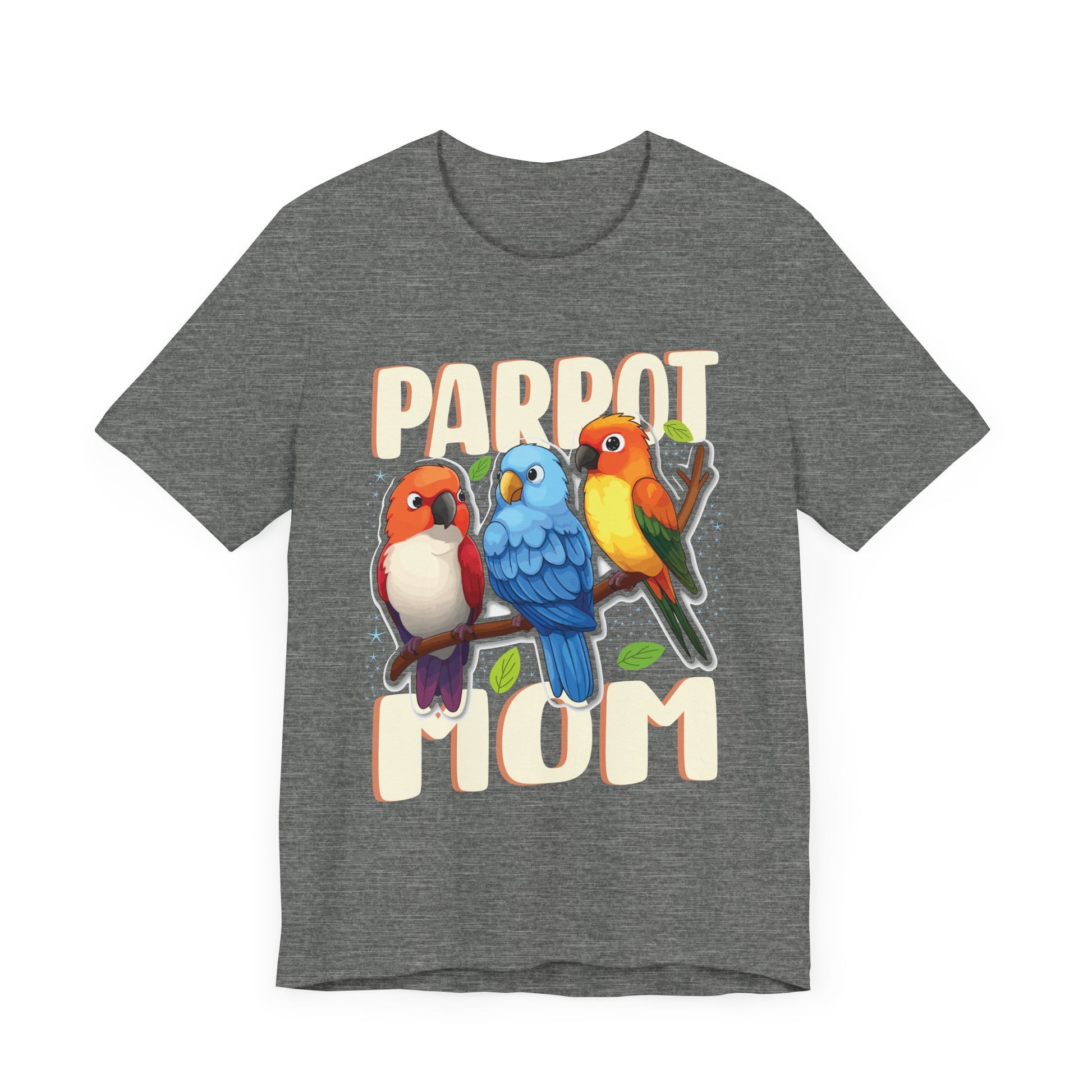 Parrot Mom Tee - Fun Unisex Jersey Short Sleeve Shirt for Bird Lovers