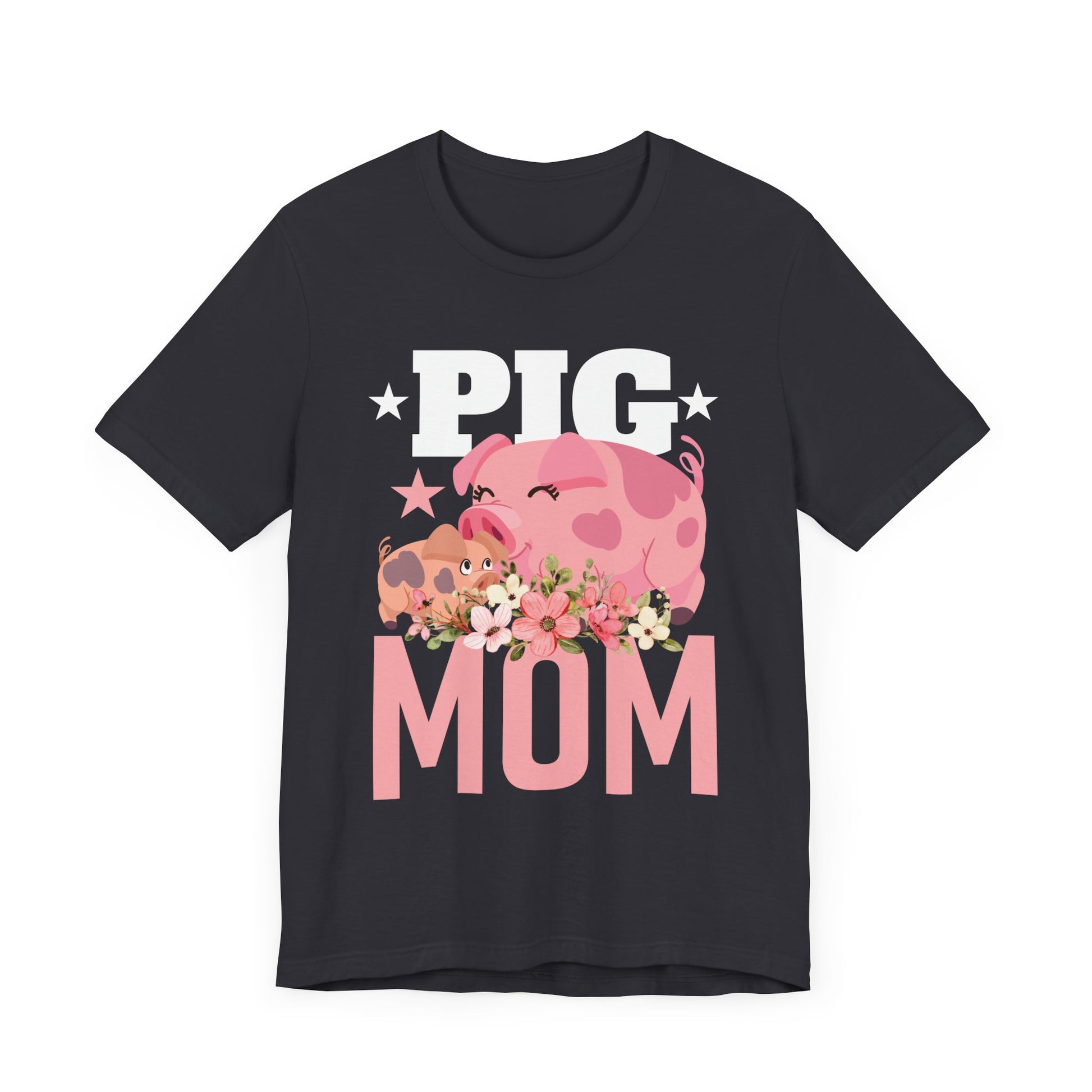 Pig Mom Unisex Jersey Short Sleeve Tee - Adorable Gift for Animal Lovers